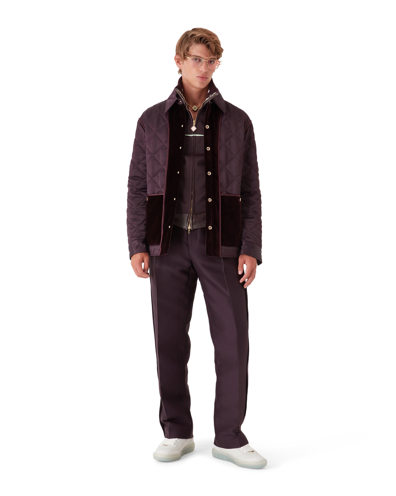 Satin Quilted Jacket | Casablanca Paris - 2