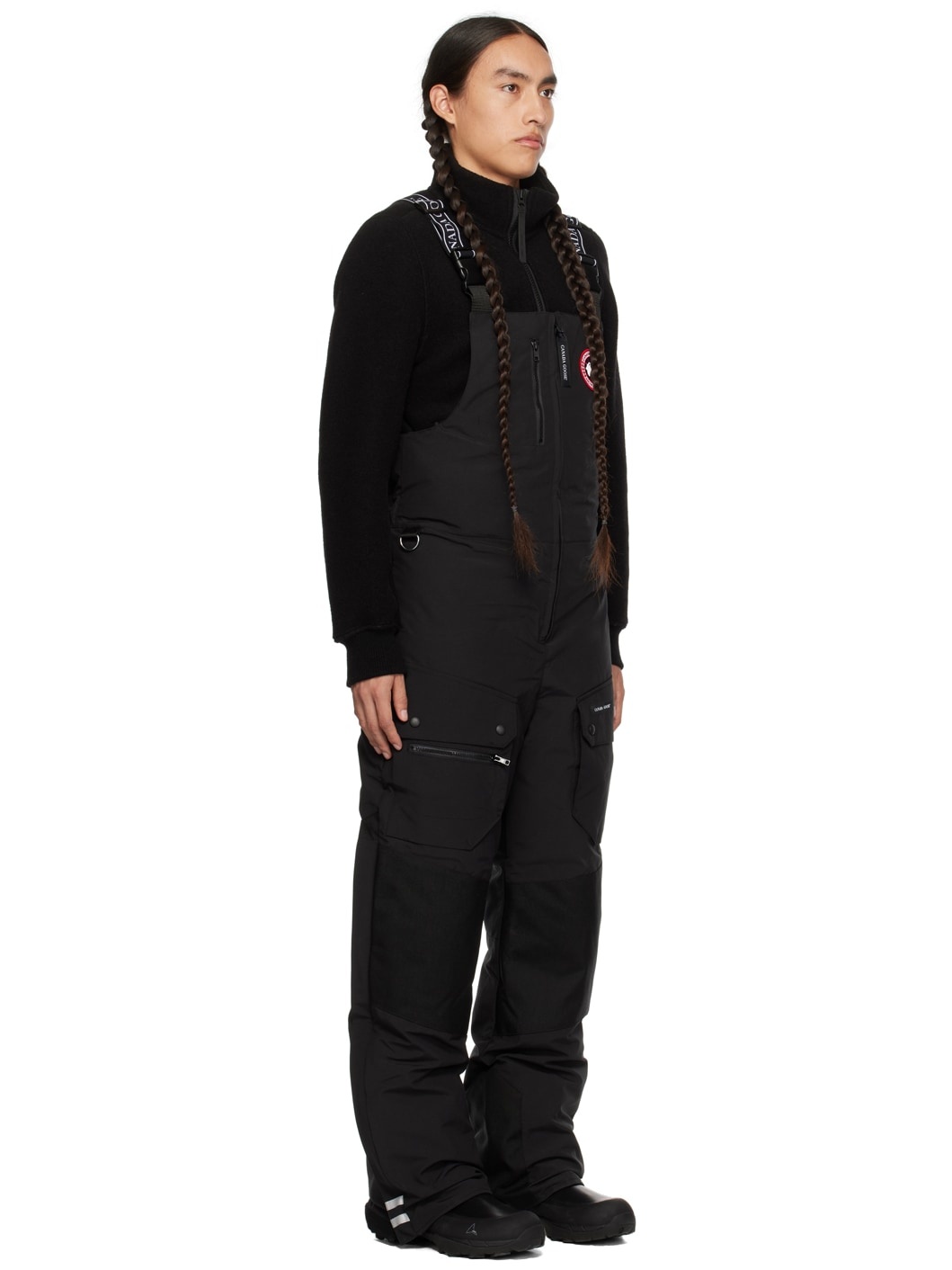 Black Tundra Bib Down Overalls - 2