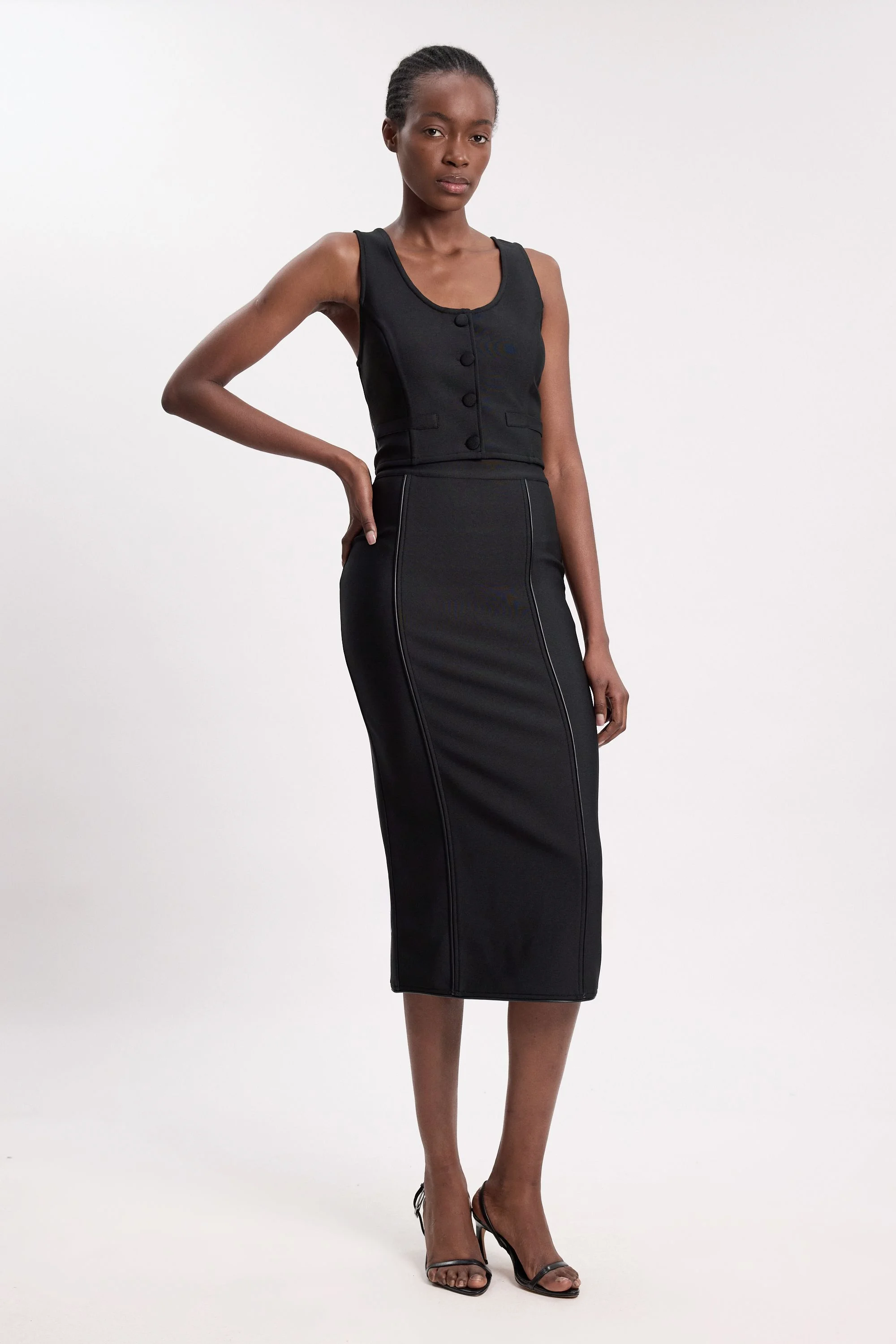 Bandage Midi Skirt - 1