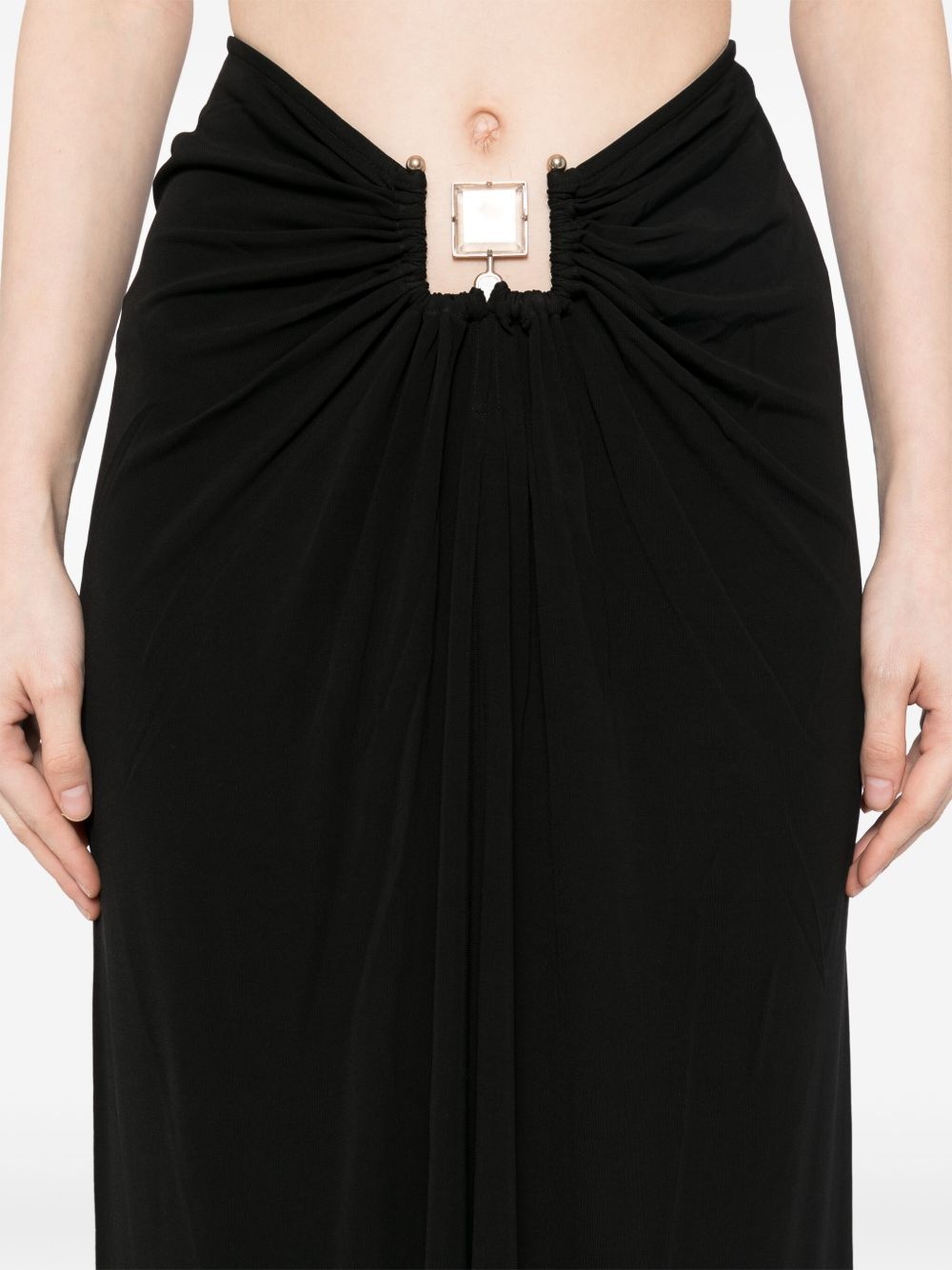 Bezel quartz ruched skirt - 5