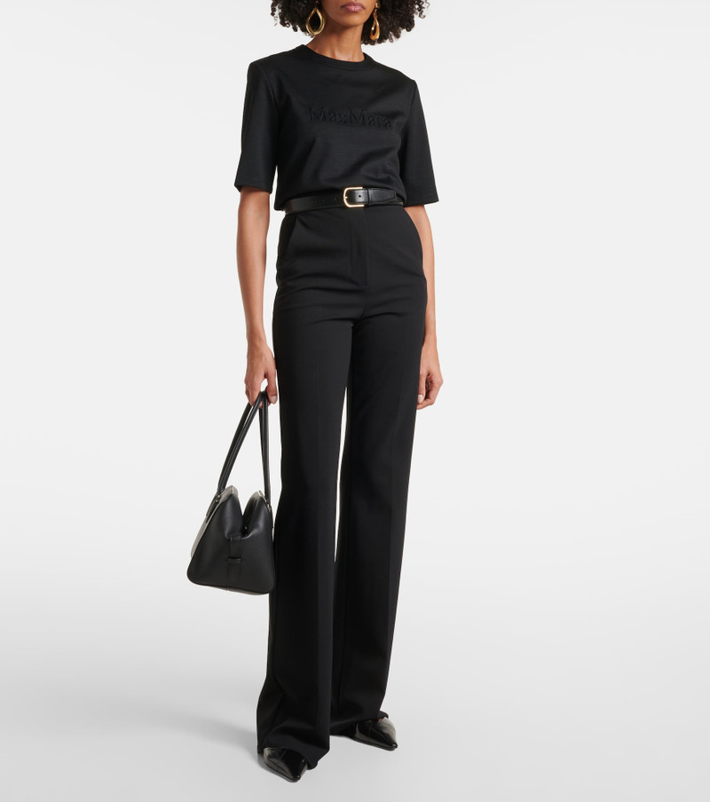 Max Mara Peter embroidered wool T-shirt outlook