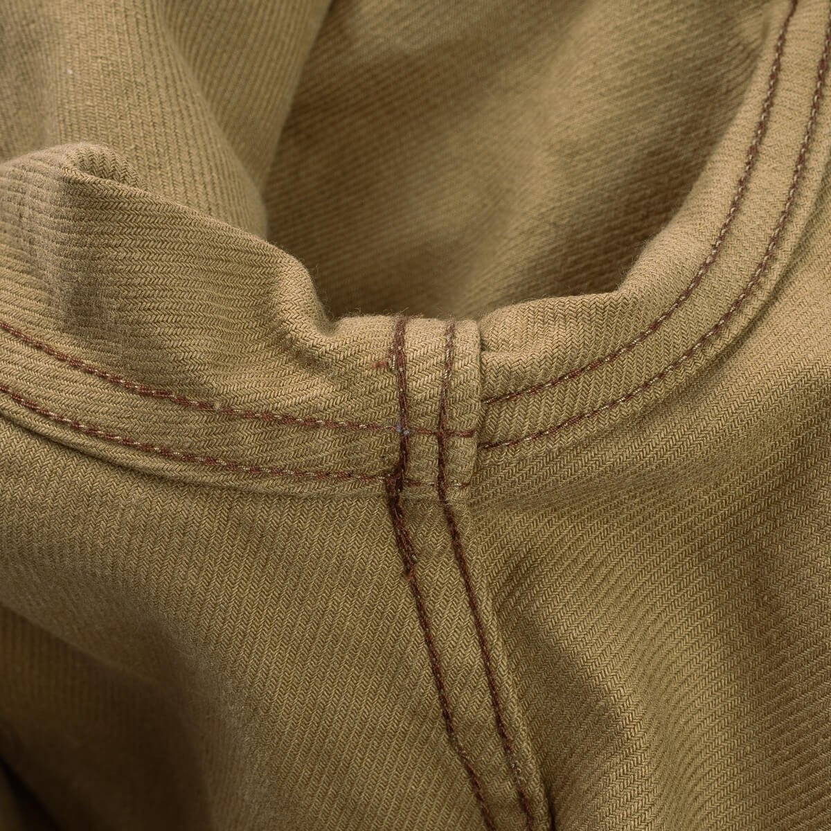 IHSH-235-BRN 13oz Military Serge Western Shirt - Brown - 12