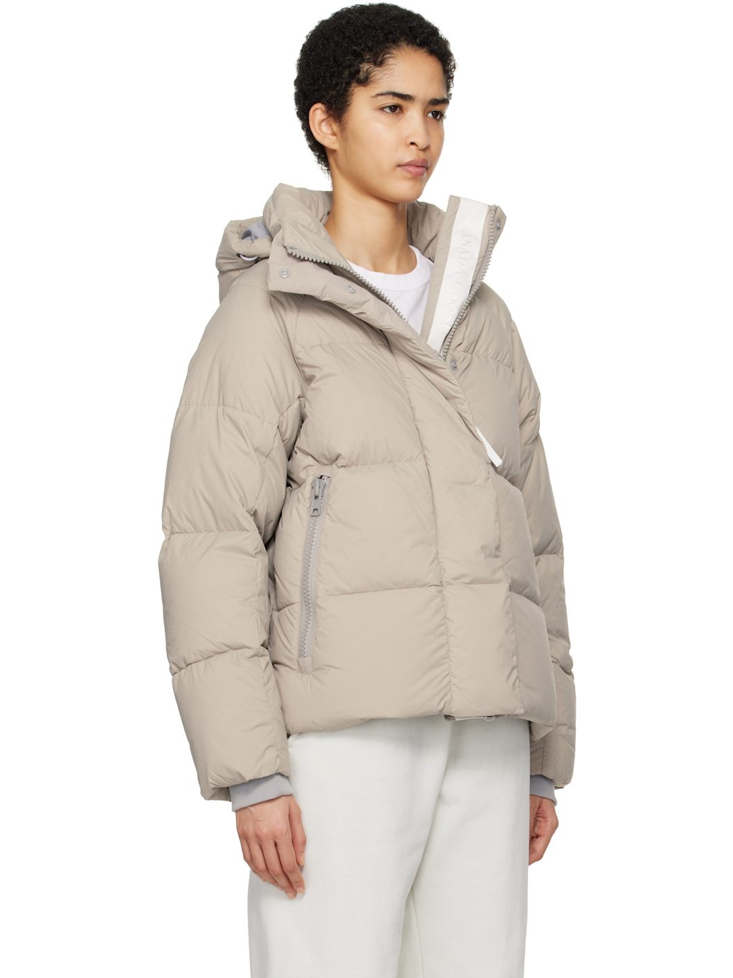 Beige Junction Down Pastels Jacket - 2