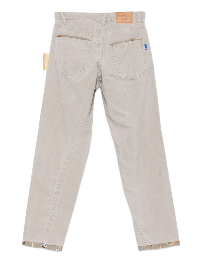 UNDERCOVER floral-trim trousers outlook