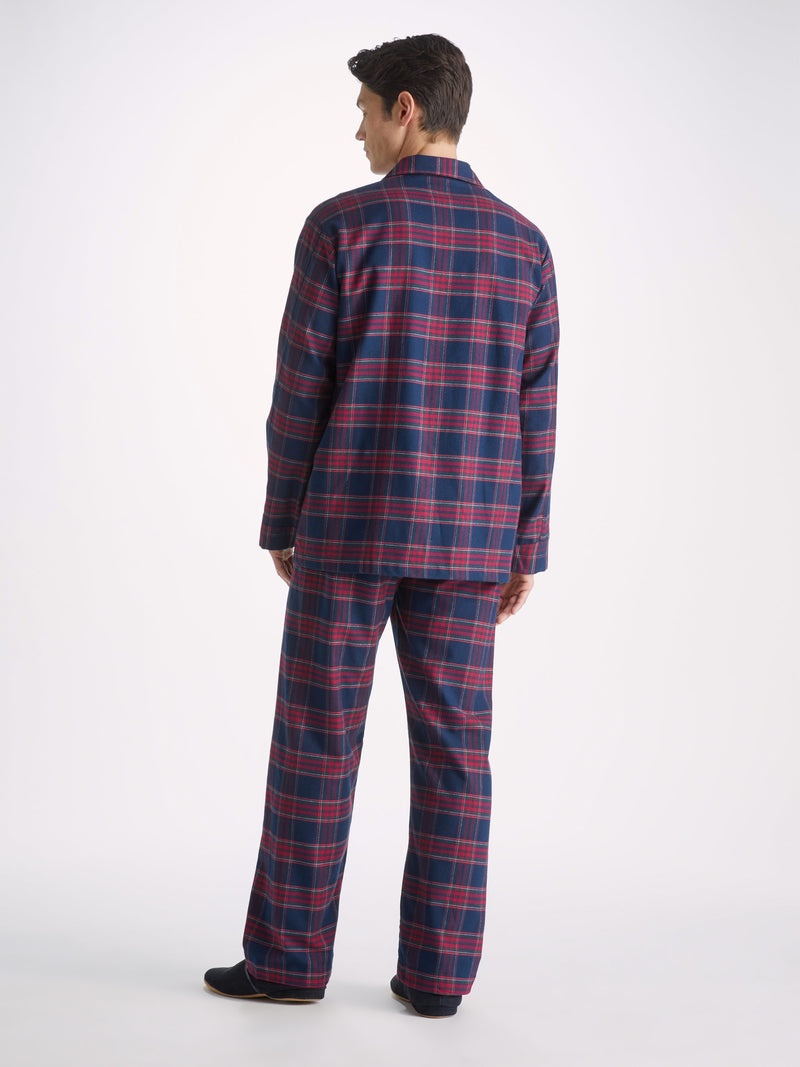 Men's Classic Fit Pyjamas Kelburn 36 Brushed Cotton Multi - 4