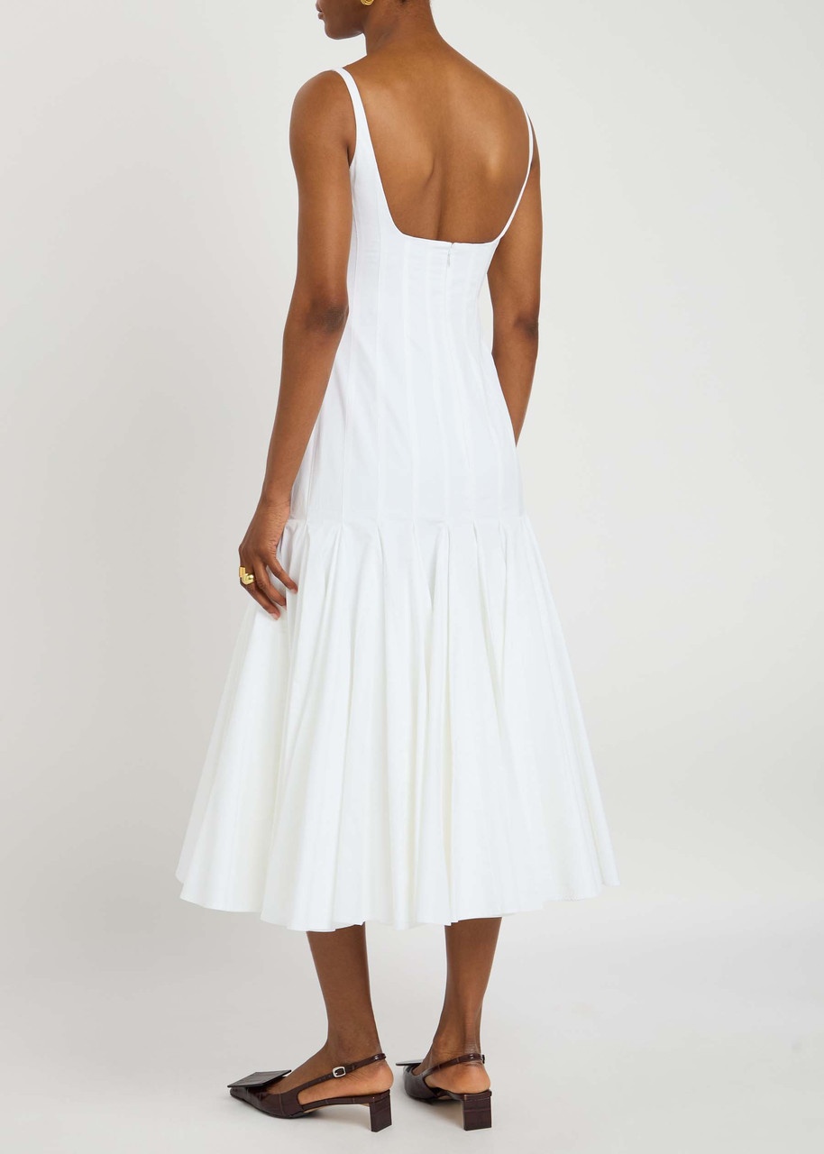 Jacquemus Le Robe Agave Cotton-poplin Midi Dress - 3