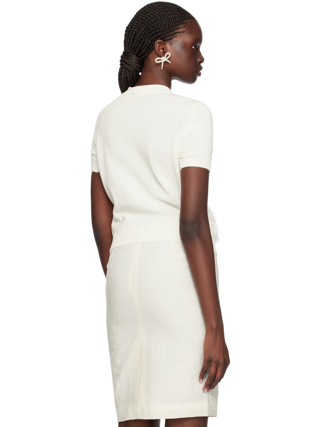 White Sequinned T-Shirt - 3