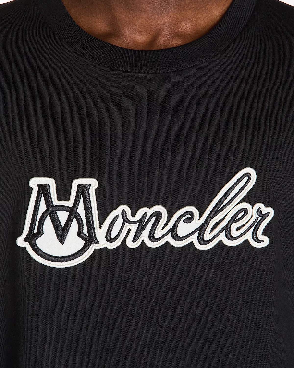 Cotton Embroidered Logo Graphic Tee - 5