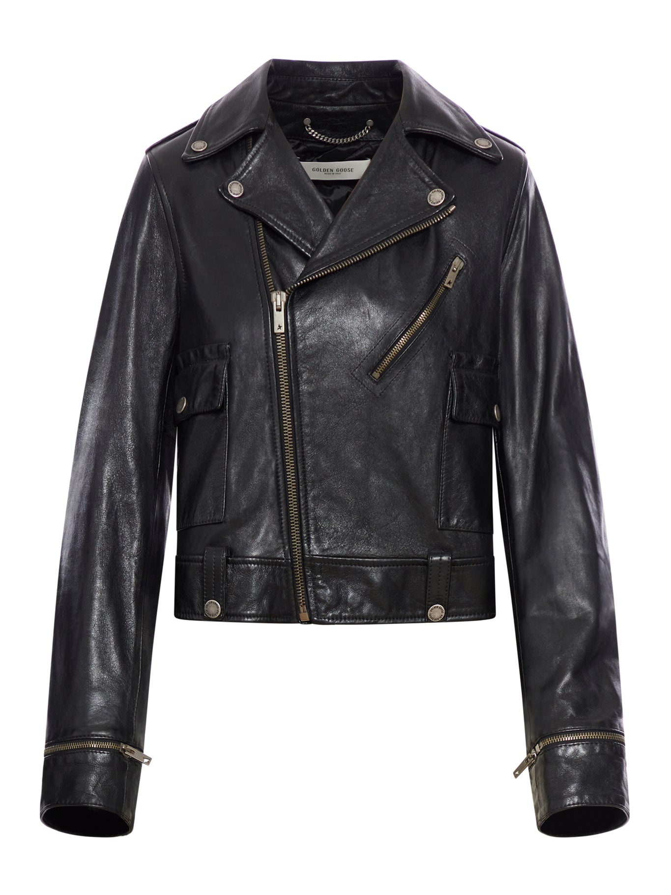 NEVADA LEATHER BIKER JACKET - 2
