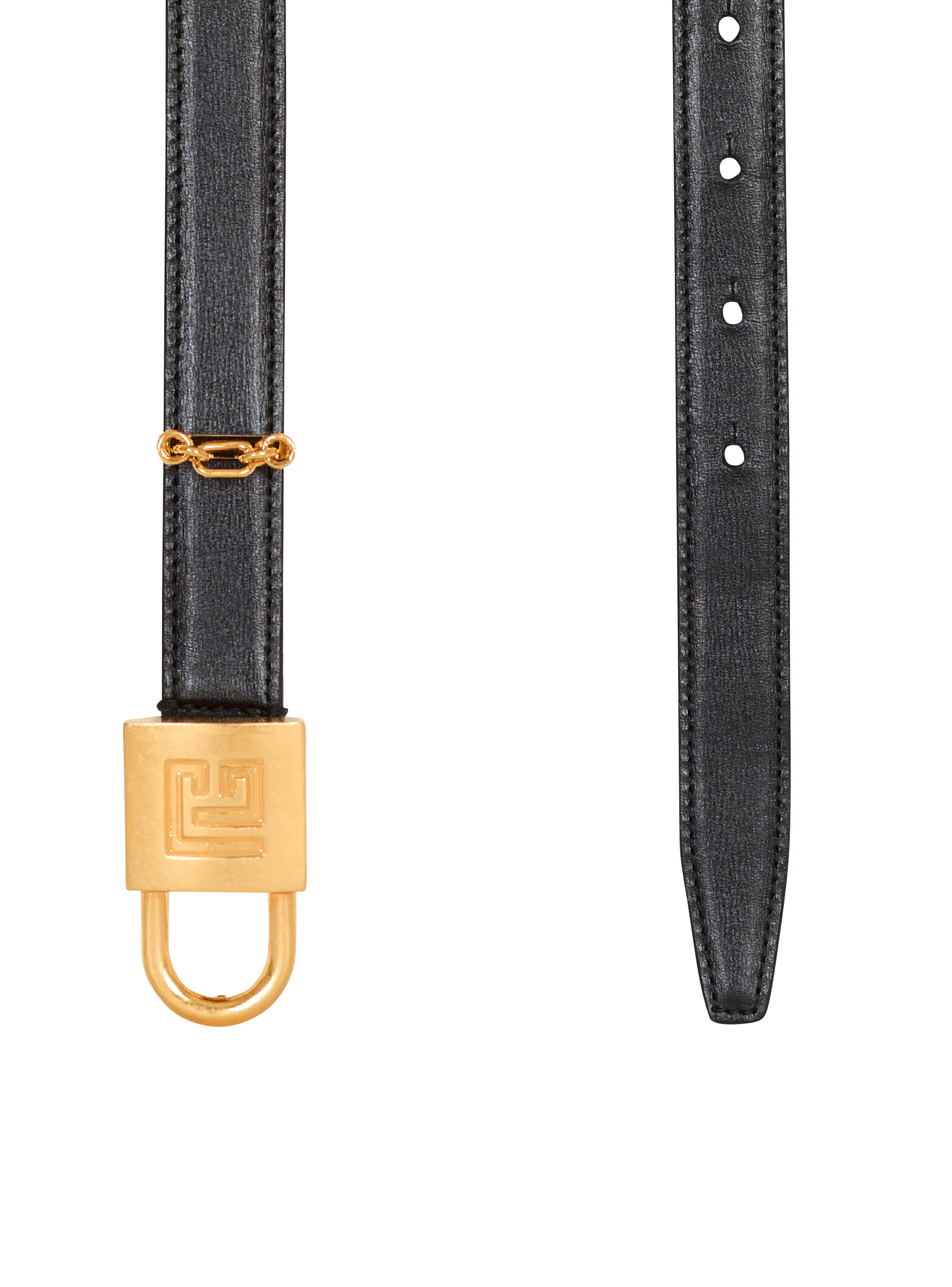 Sync narrow leather belt - 4