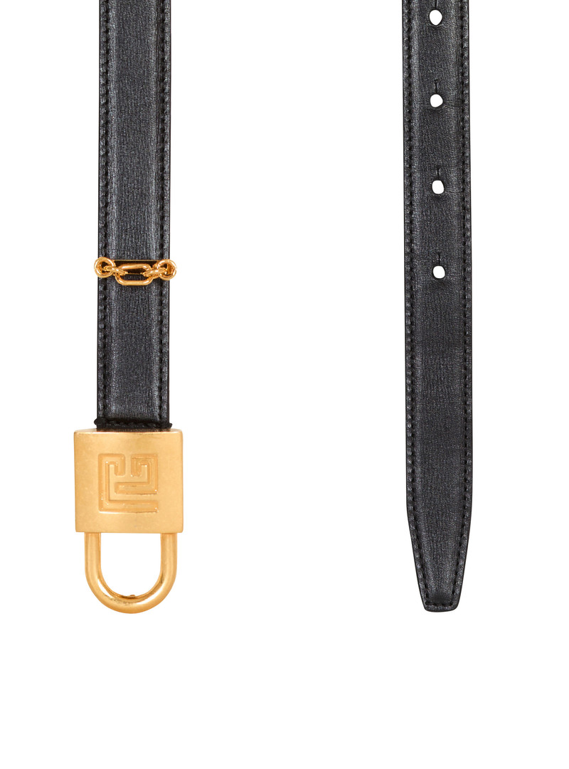 Sync narrow leather belt 4