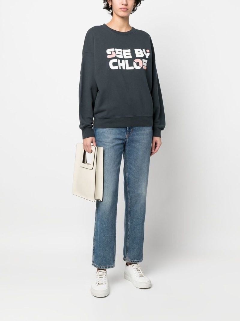 See by Chloé logo-print sweatshirt outlook