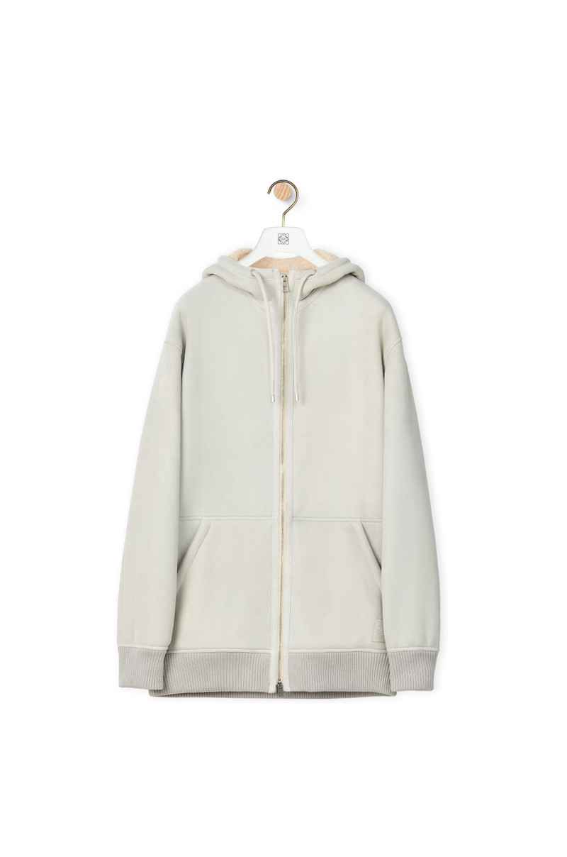 Zip-up hoodie shearling 1