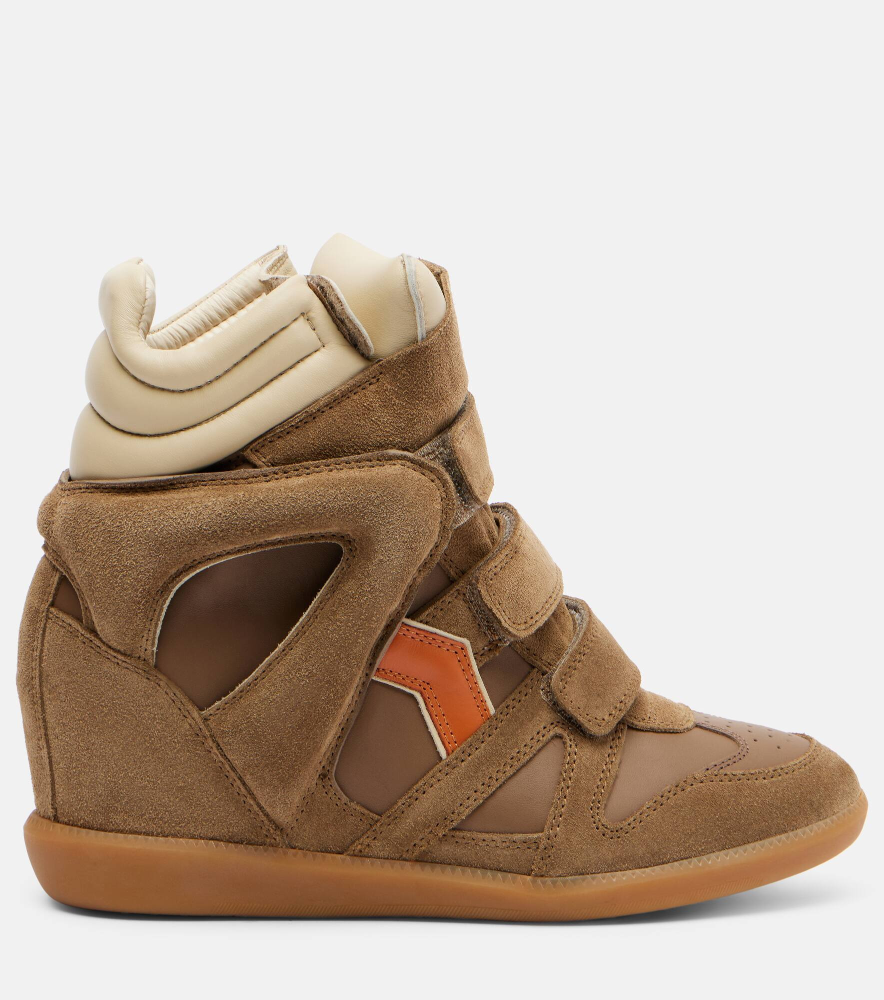 Bekett suede wedge sneakers - 4