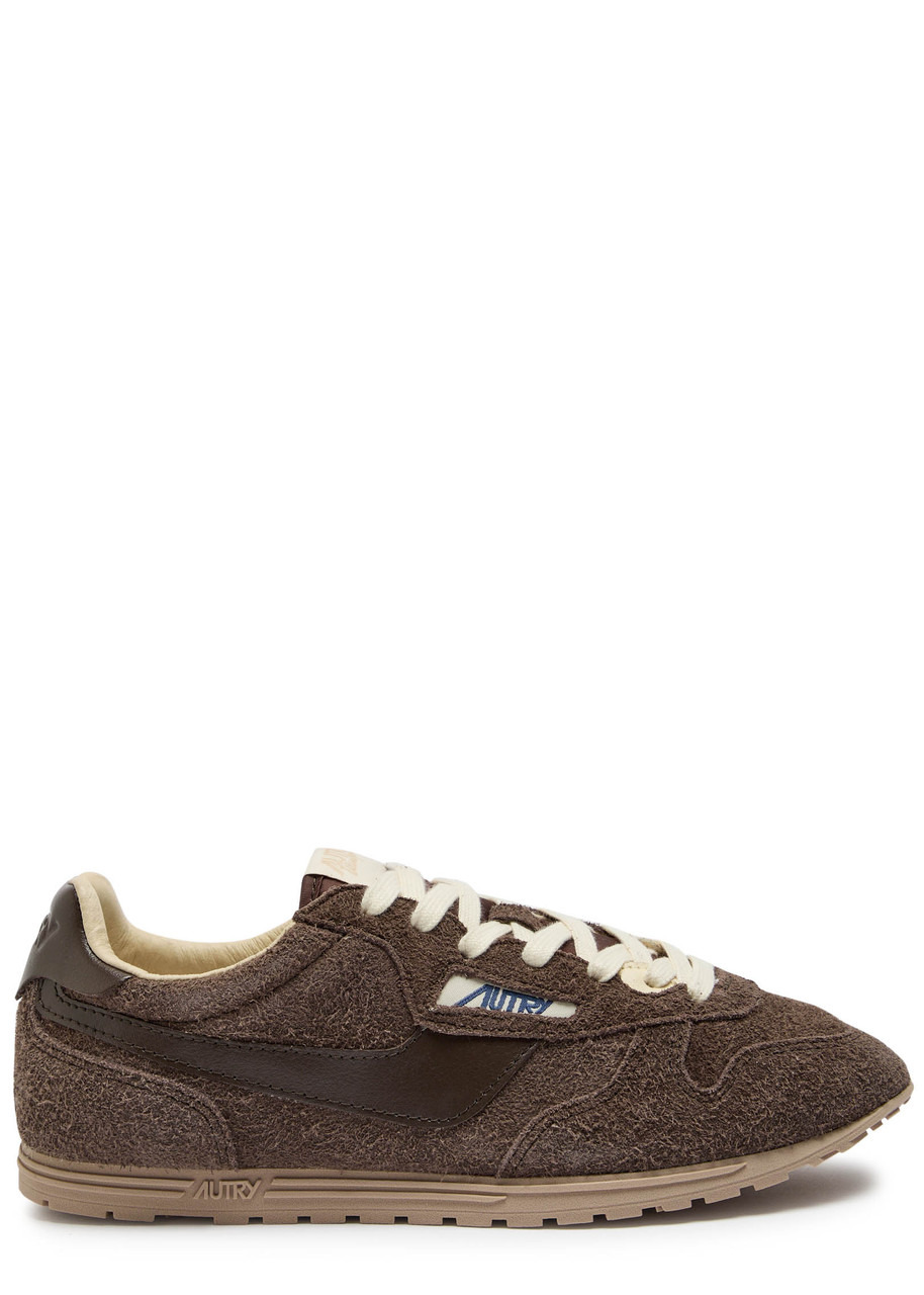 Autry Windspin Panelled Brushed Suede Sneakers - 1