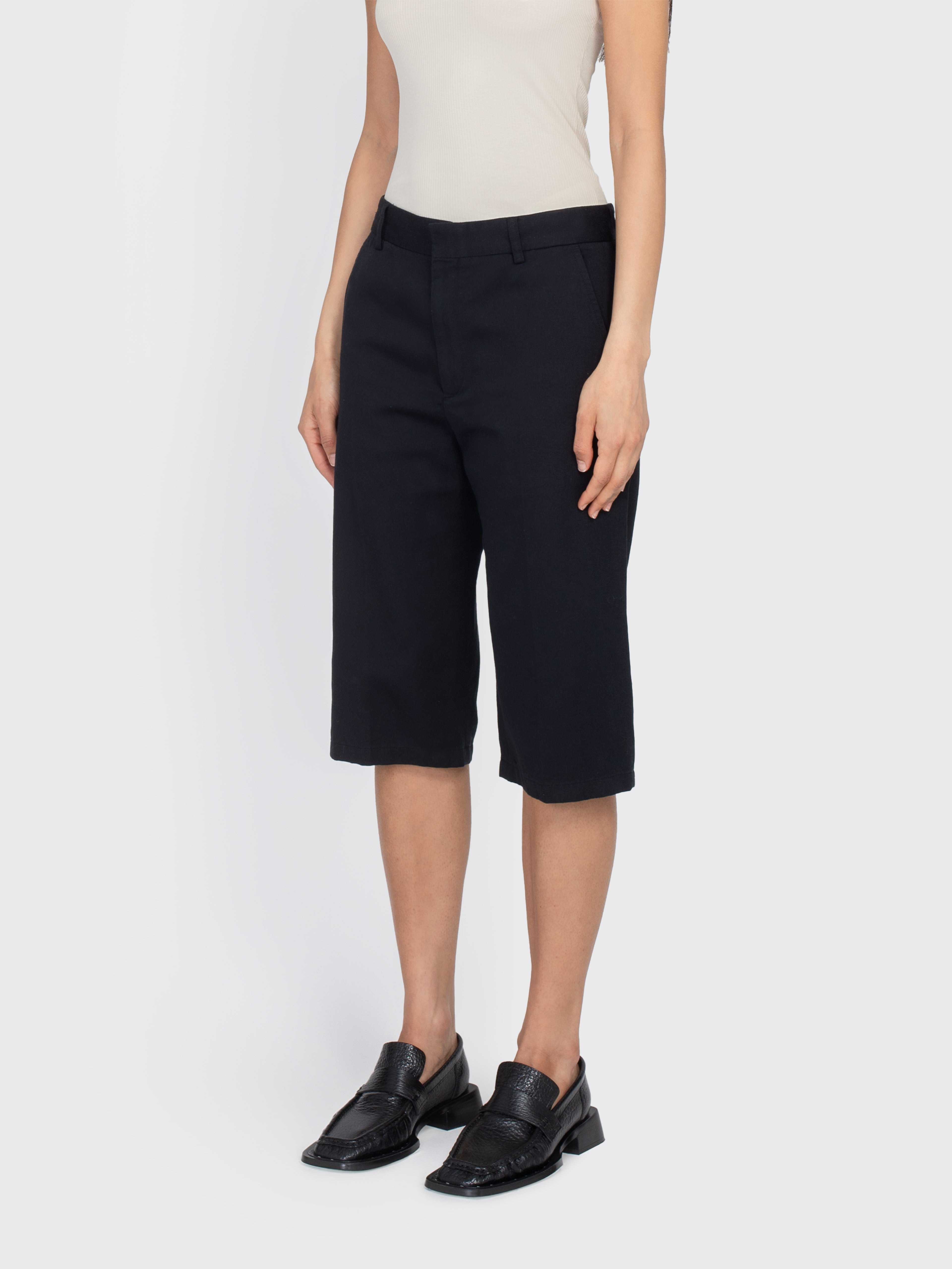 Straight Cotton Linen Shorts - 2