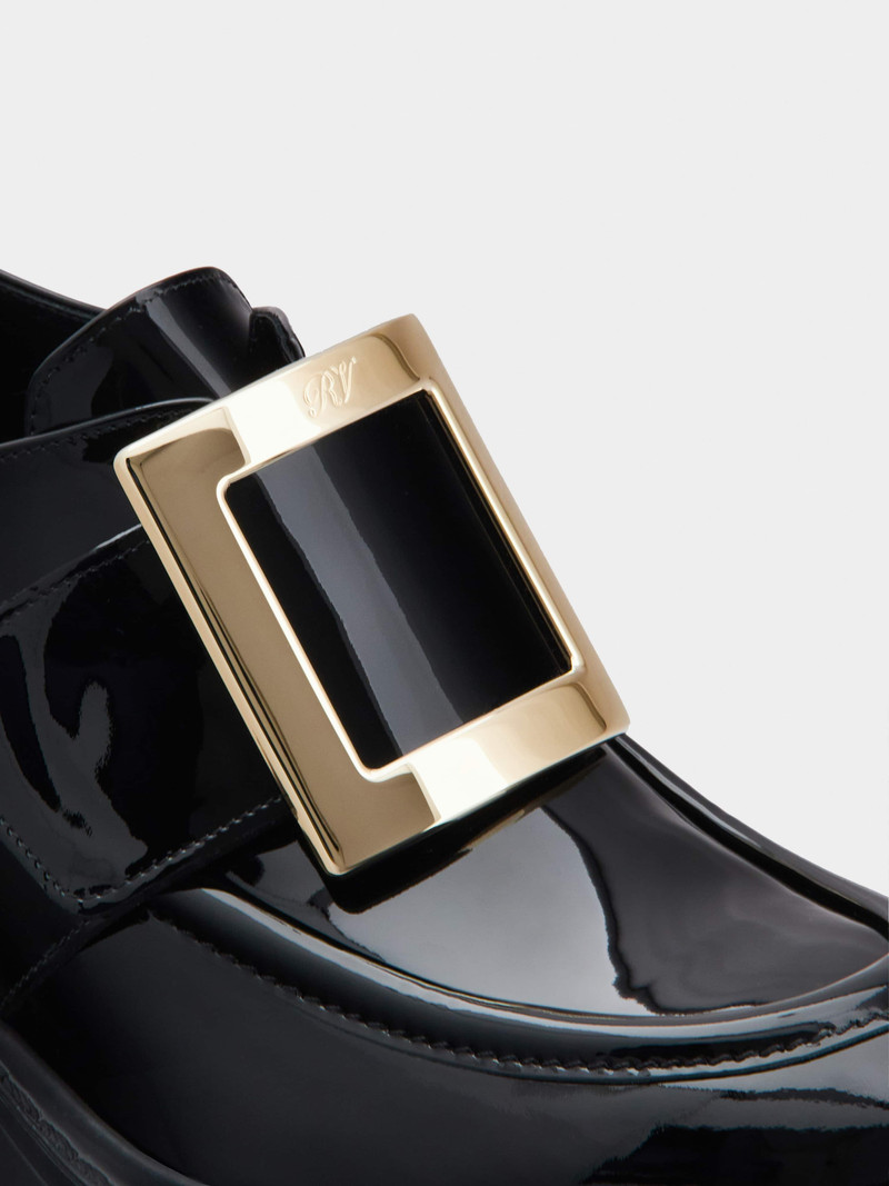 Viv' Rangers Metal Buckle Loafers in Patent Leather 4
