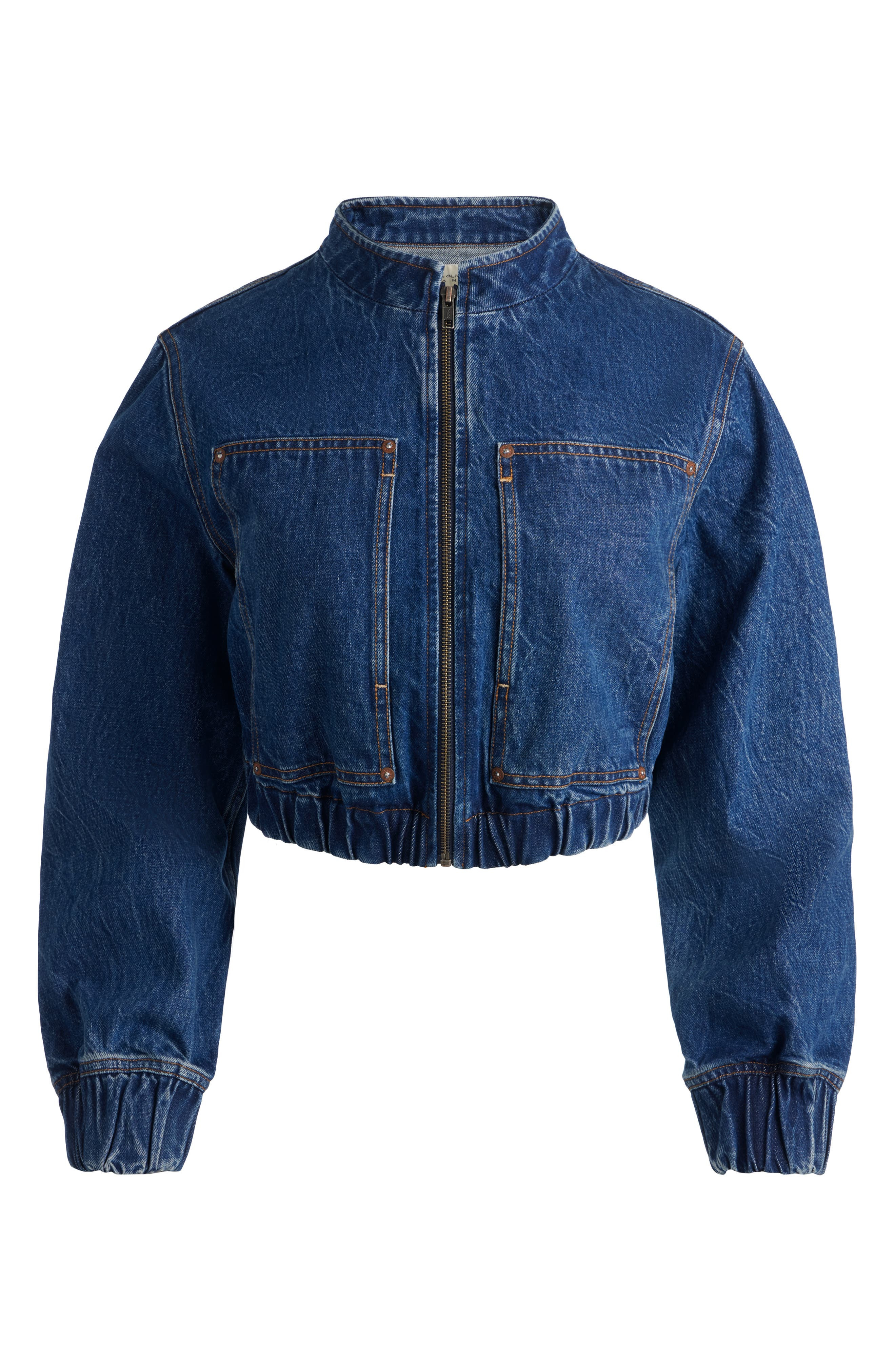 Alice + Olivia Mateo Denim Carpenter Jacket in Cambria Vintage at Nordstrom - 5