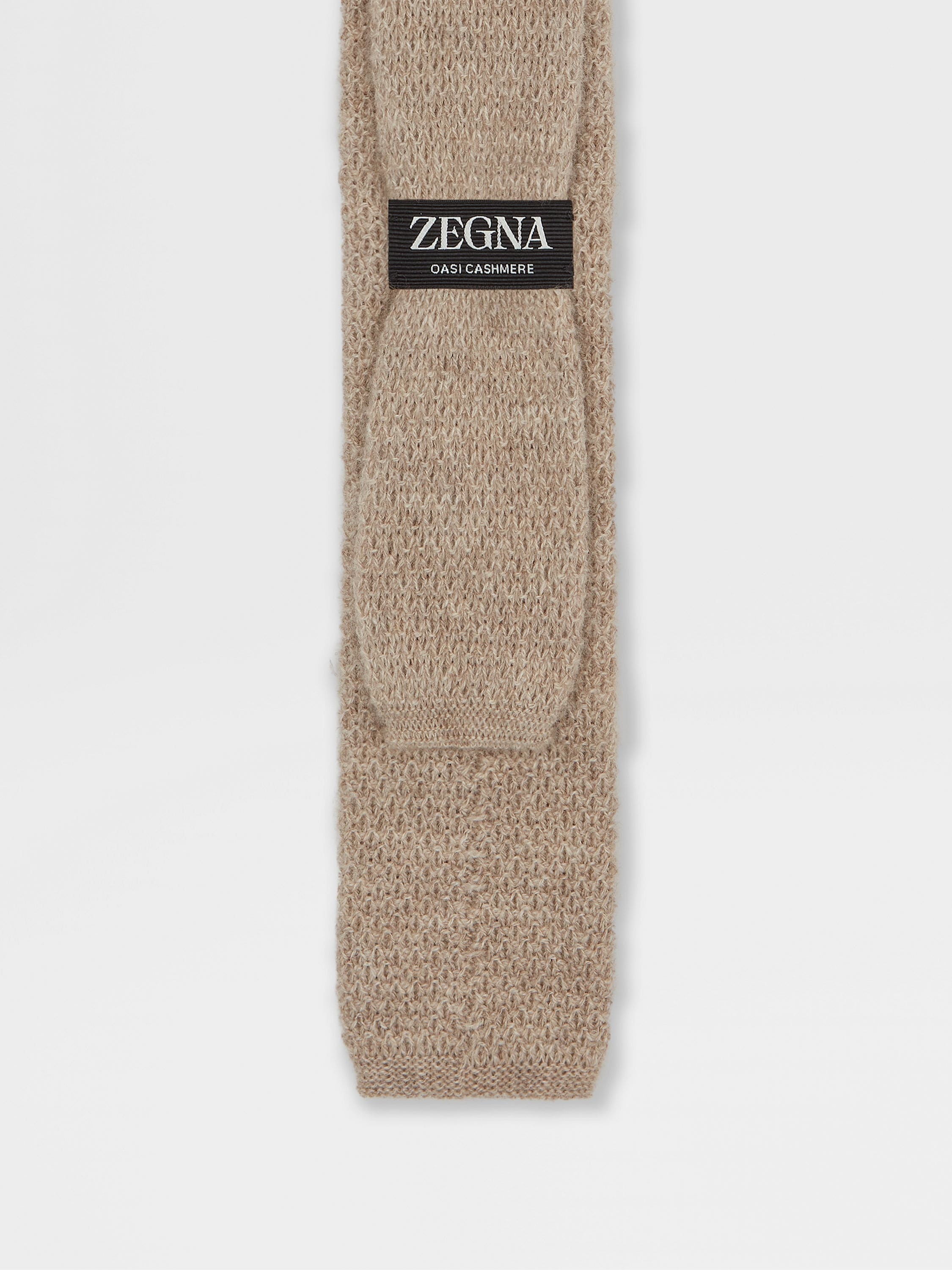 BEIGE OASI CASHMERE TIE - 3