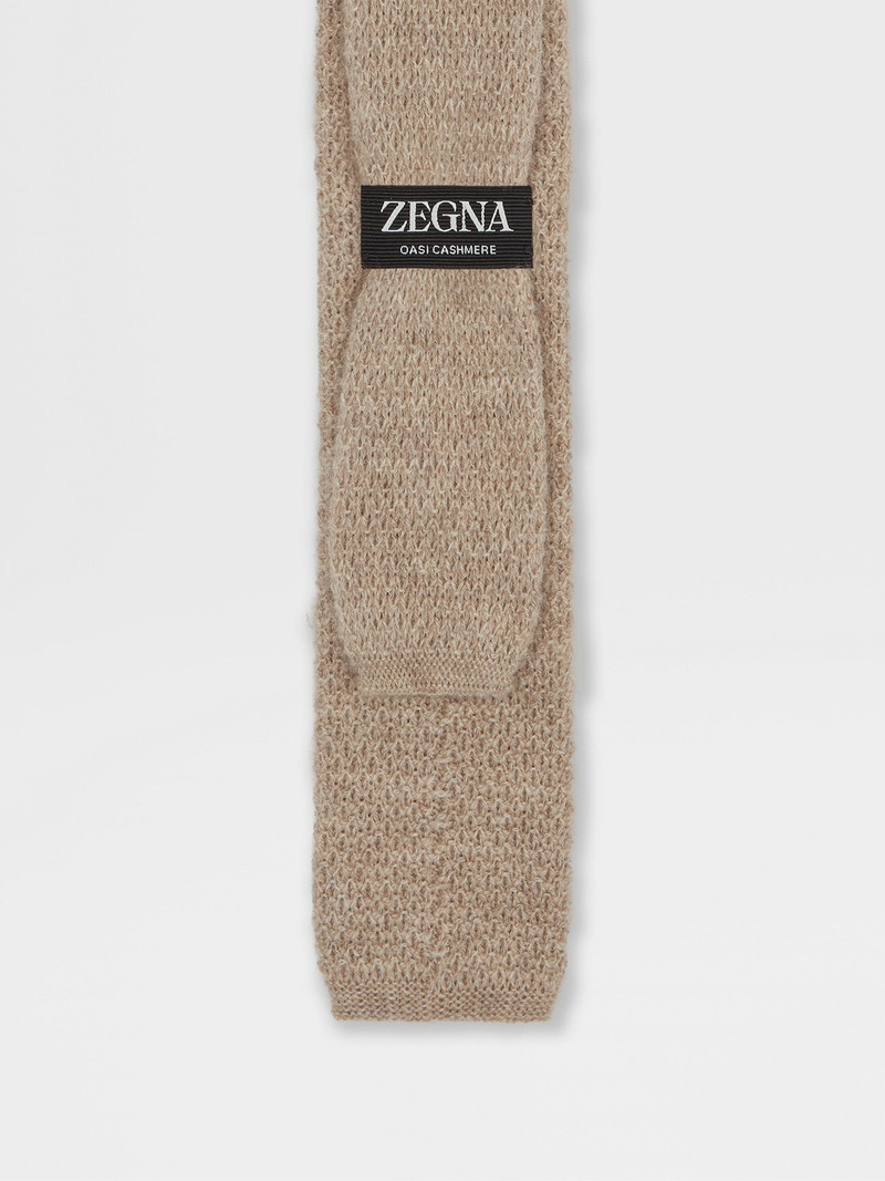 BEIGE OASI CASHMERE TIE 3