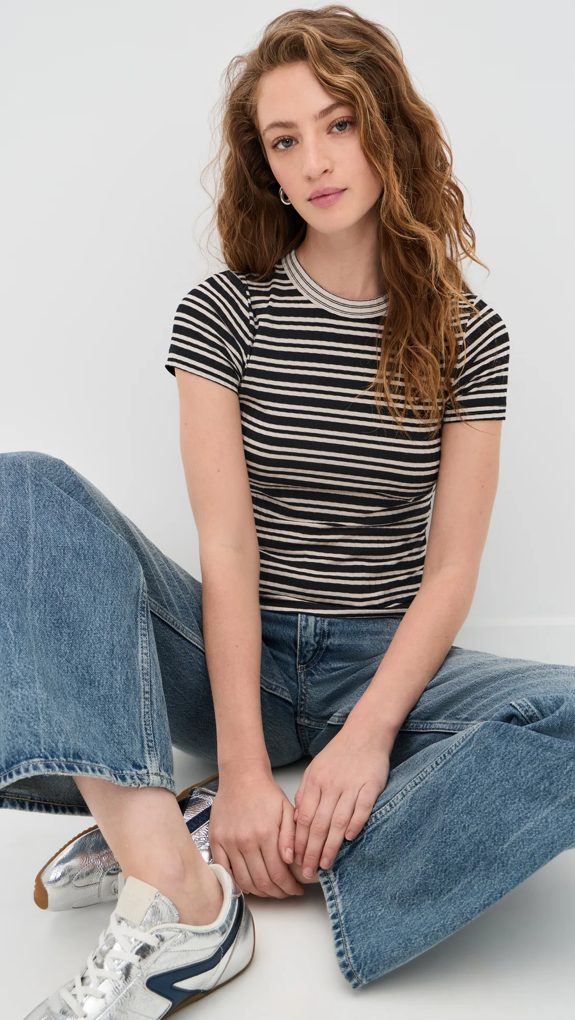 Luca Stripe Contrast Tee - 1