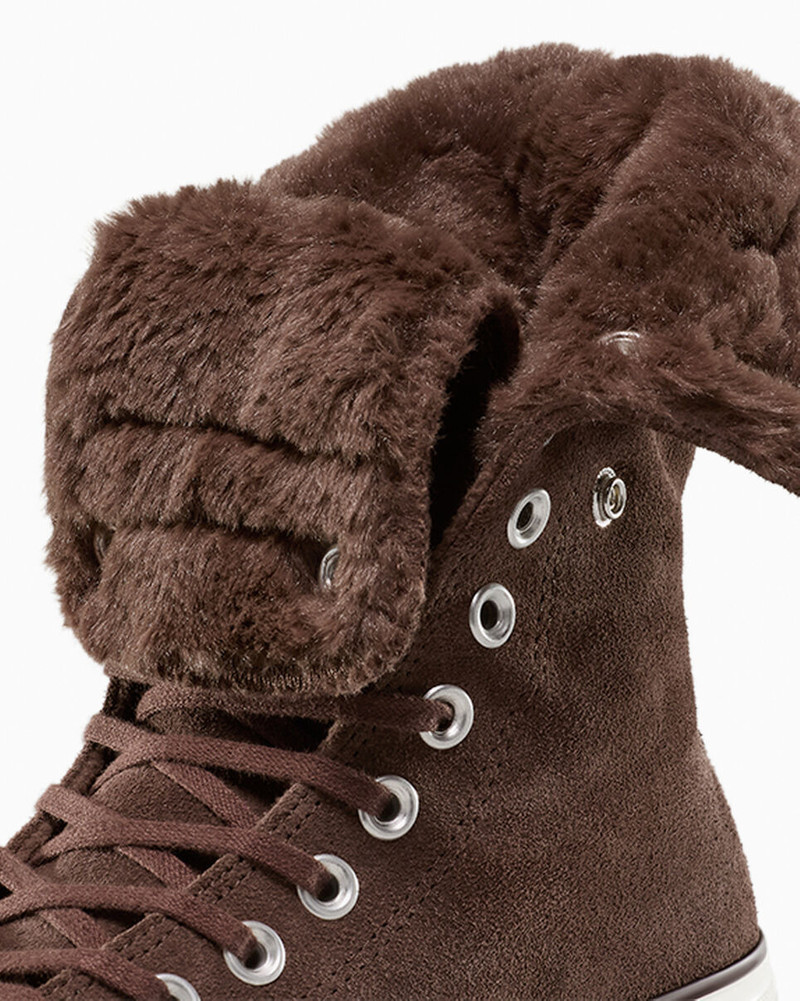 Chuck Taylor All Star Fold-Over Lift Platform XHi Faux Fur 10