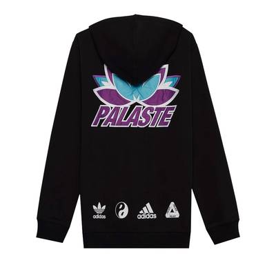 PALACE Palace x Adidas Palaste Graphic Hoodie 'Black' outlook