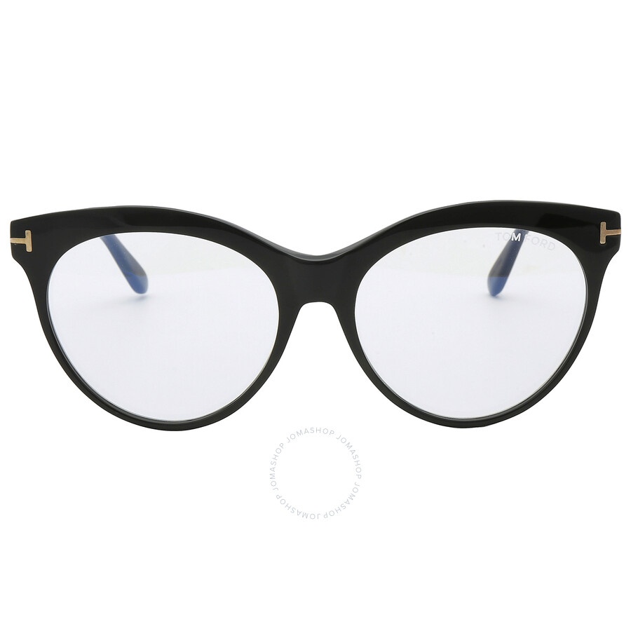 Tom Ford Blue Light Block Cat Eye Ladies Eyeglasses FT5827-B 001 55 - 1