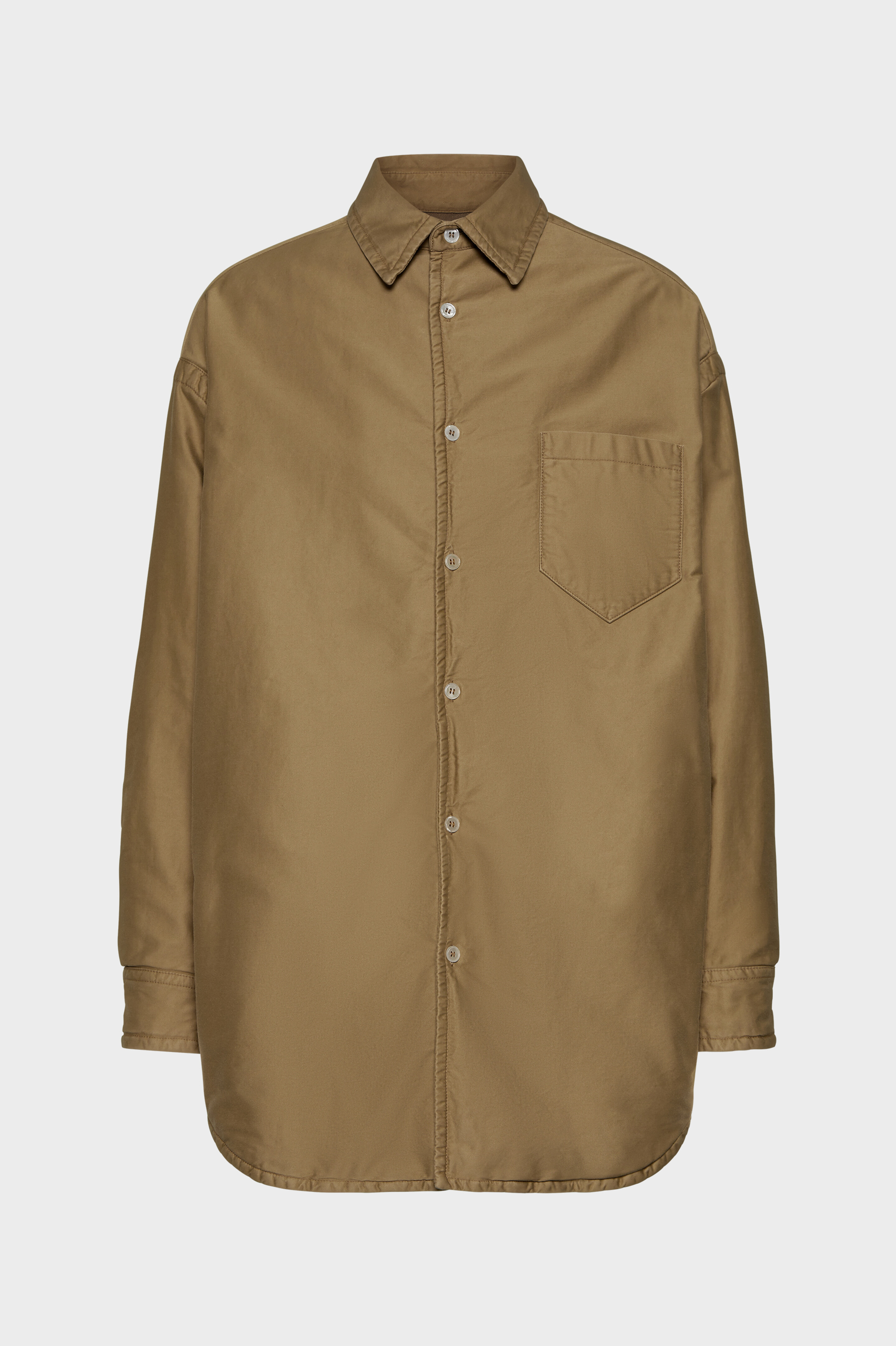 Padded Satin Cotton Shirt - 2