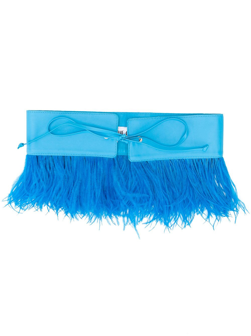 feather embellished belt - 1