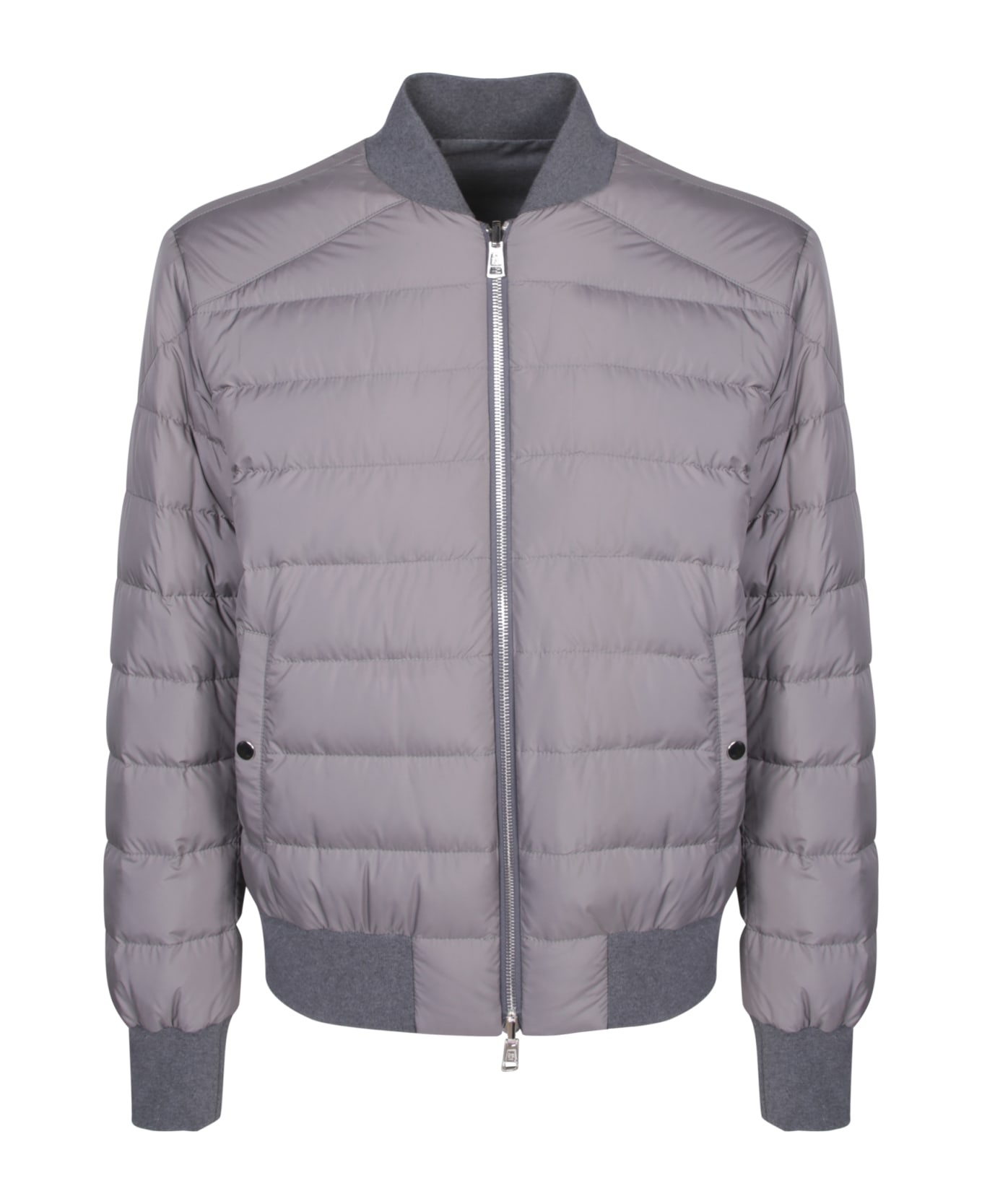 Aver Reversible Down Jacket In Dark Grey - 2