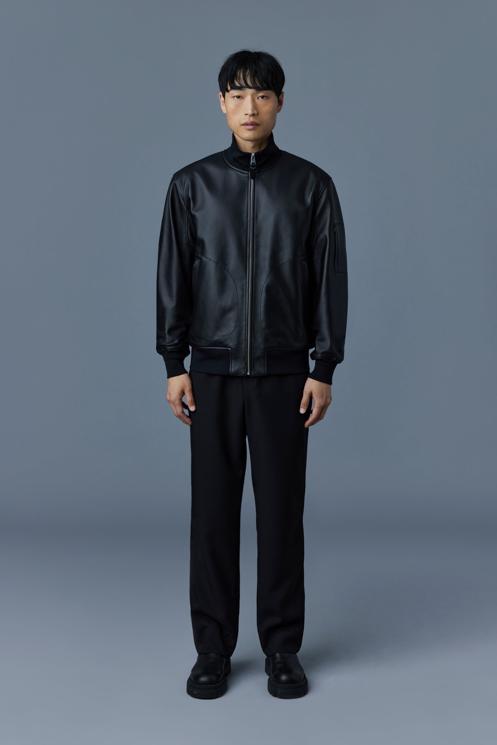 EASTON 2-in-1 lamb leather bomber jacket - 3