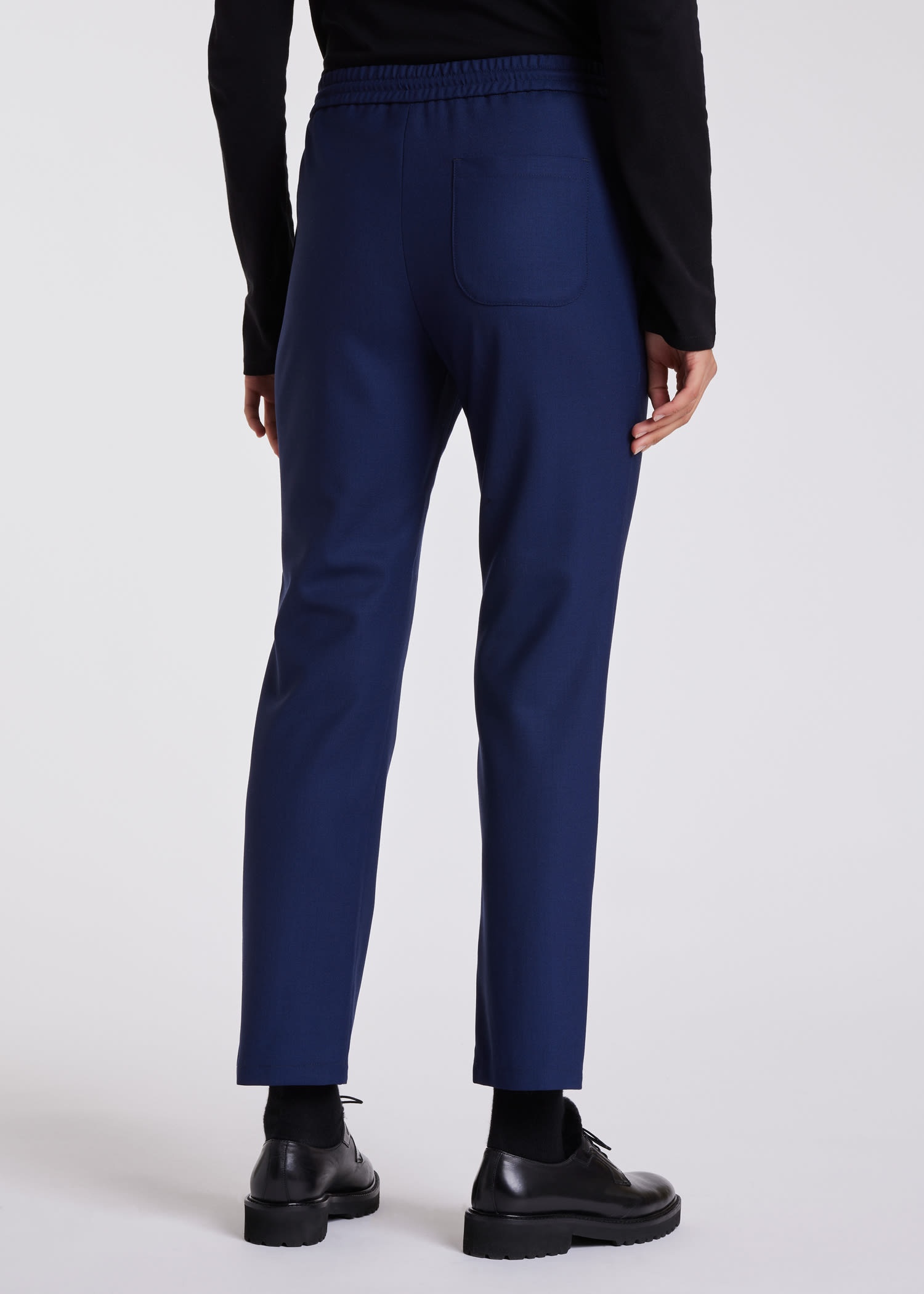 Drawstring Hopsack Pants - 5