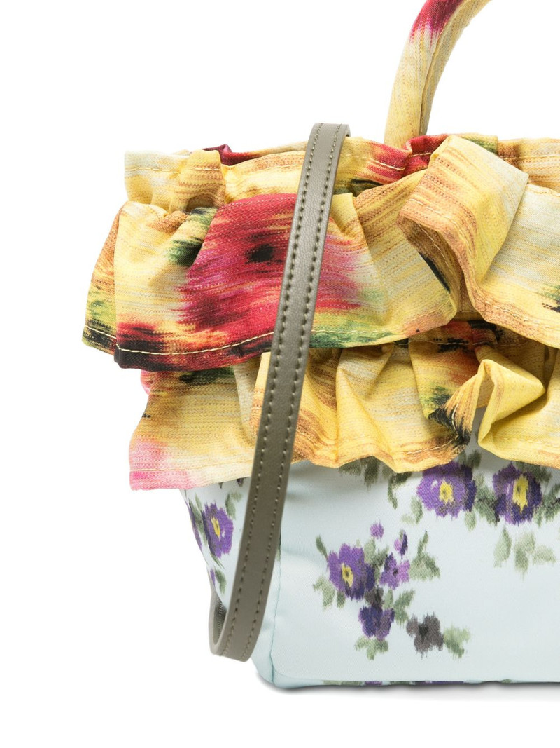 ruffled-trim tote bag 4