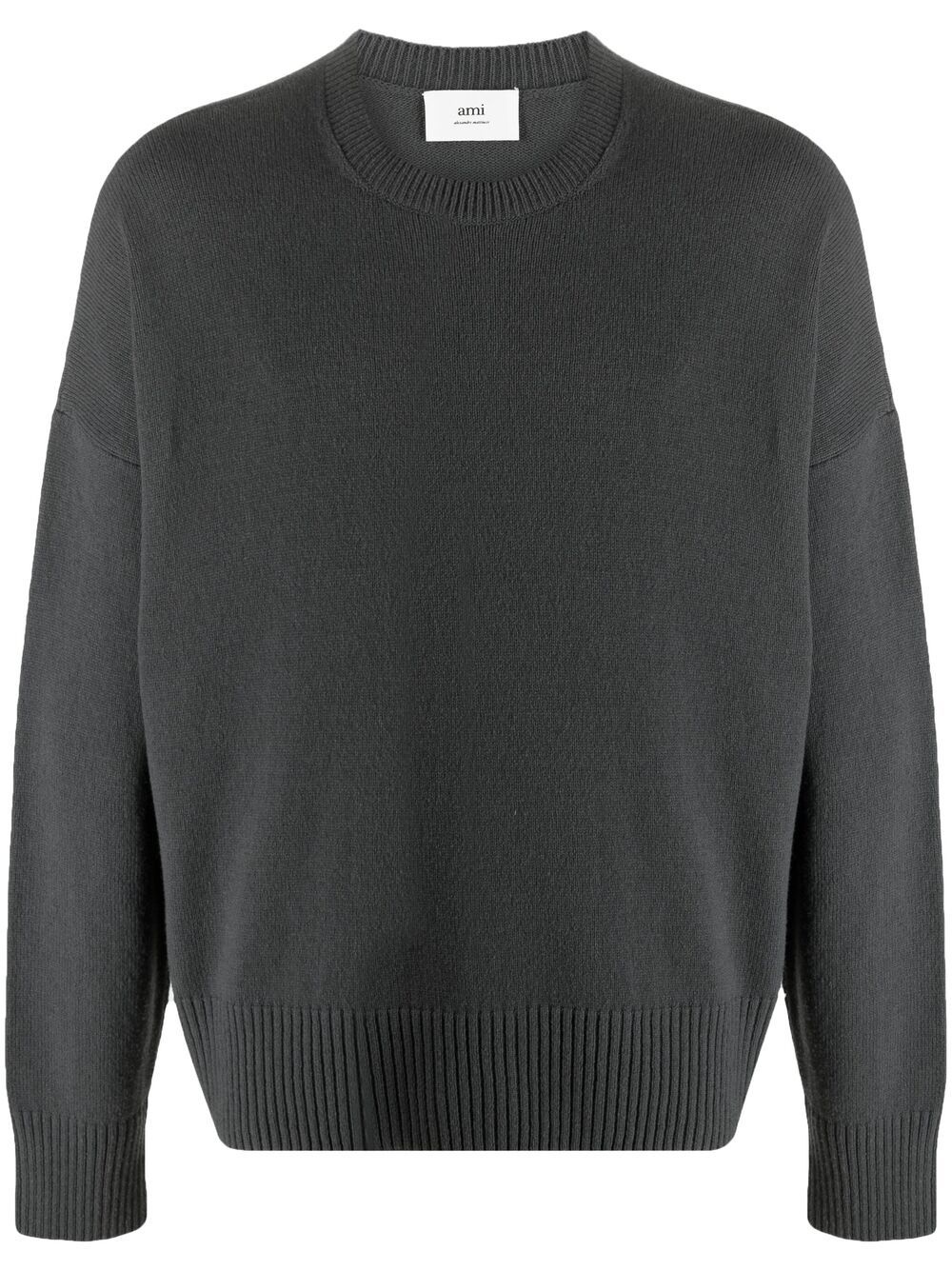 drop-shoulder crew-neck jumper - 1