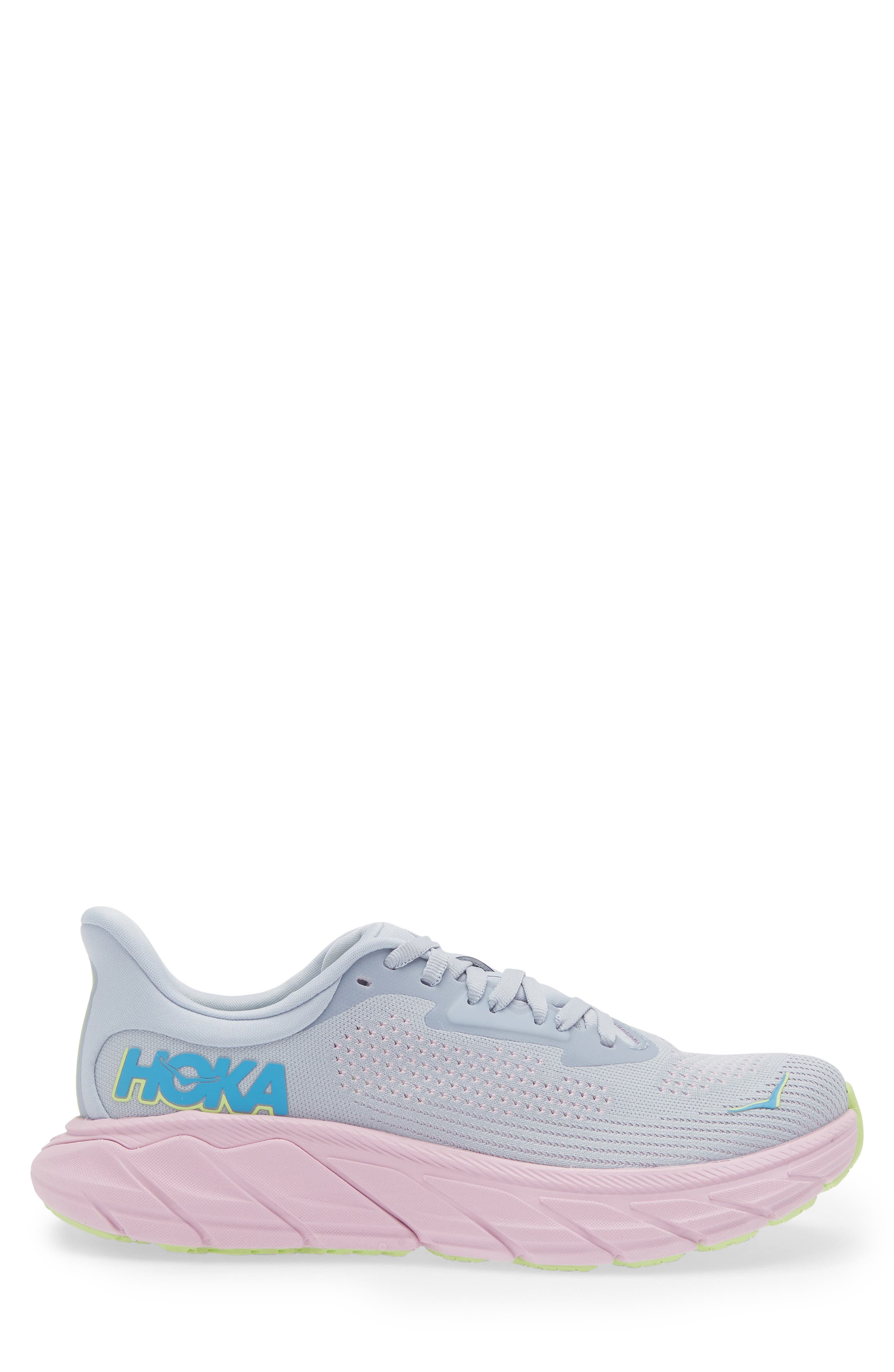 HOKA Arahi 7 Running Shoe in Gull /Pink Twilight at Nordstrom - 3