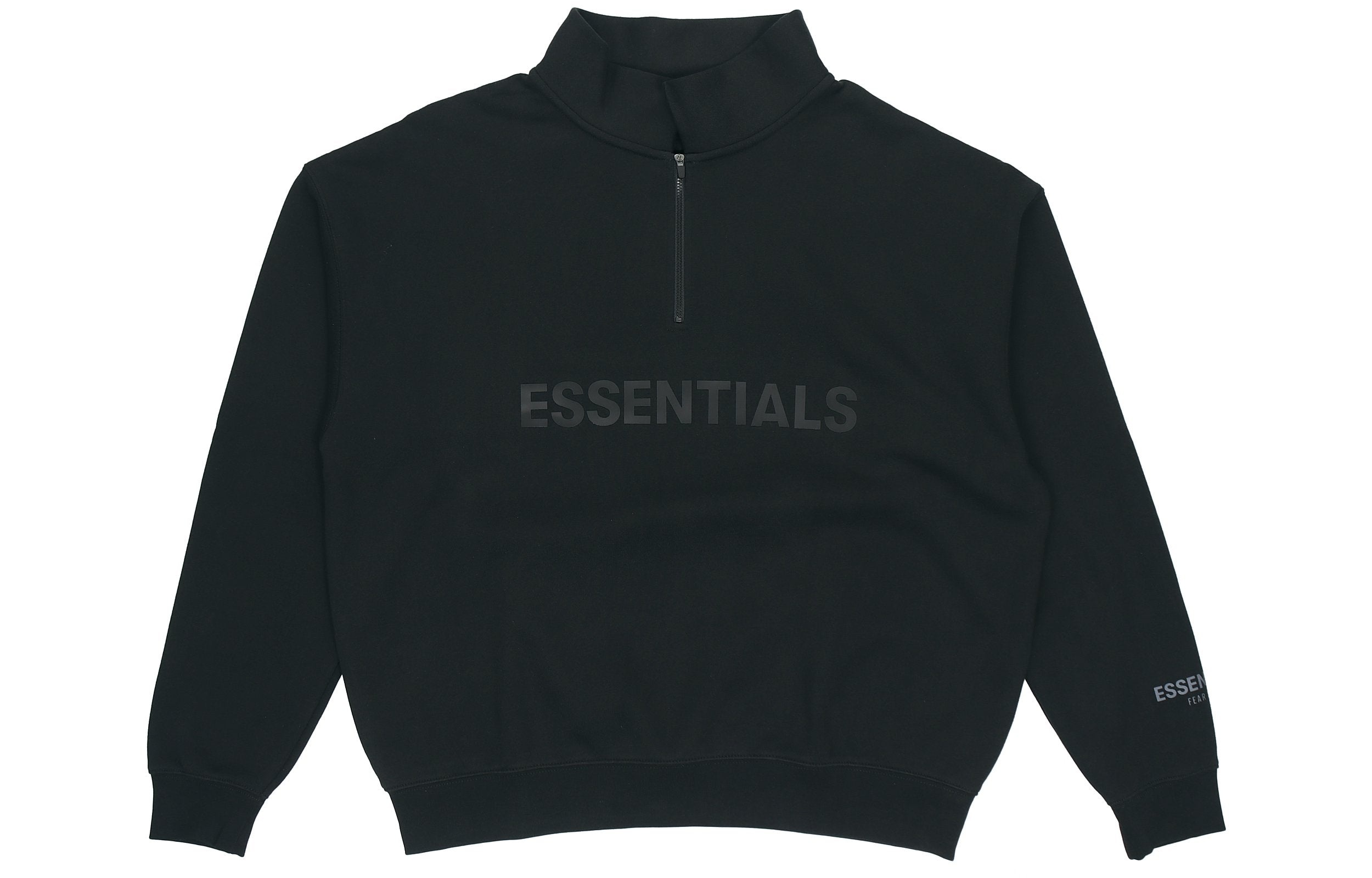 Fear of God Essentials FW20 Half Zip Sweatshirt 'Black' 0192250500211001 - 2