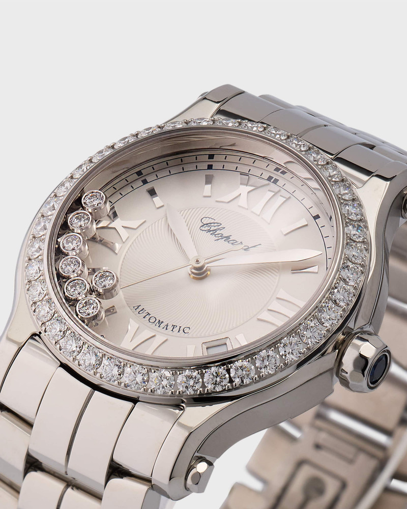 Happy Sport 36mm Stainless Steel Diamond Watch 3