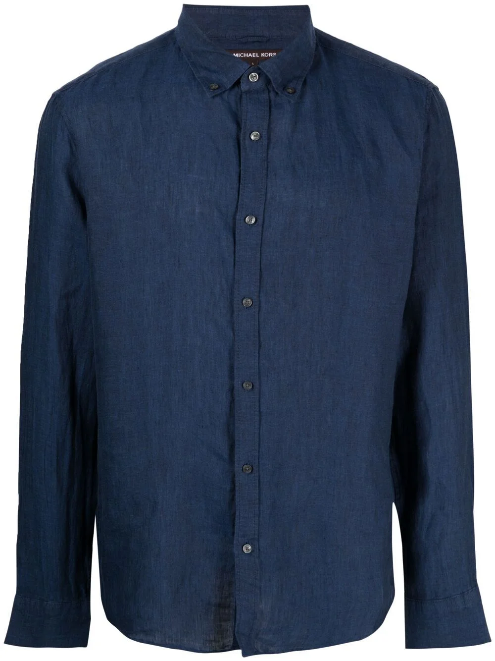 button-down linen shirt - 1