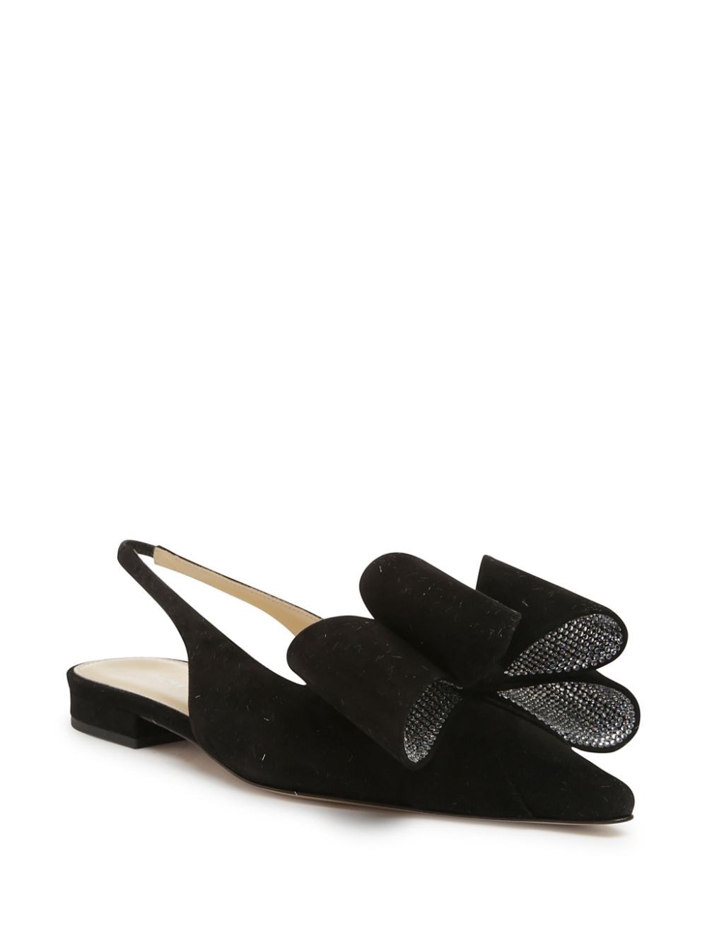 bow-detail leather ballerinas - 2