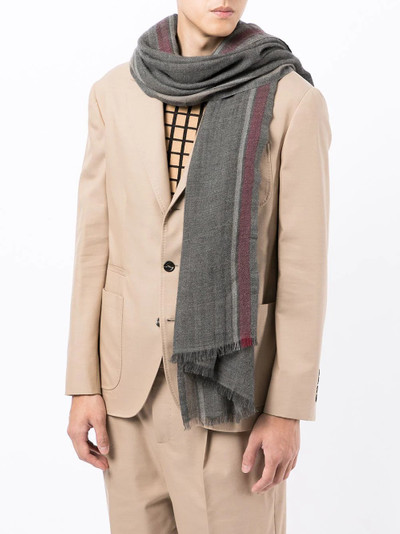 Brunello Cucinelli fine knit cashmere scarf outlook