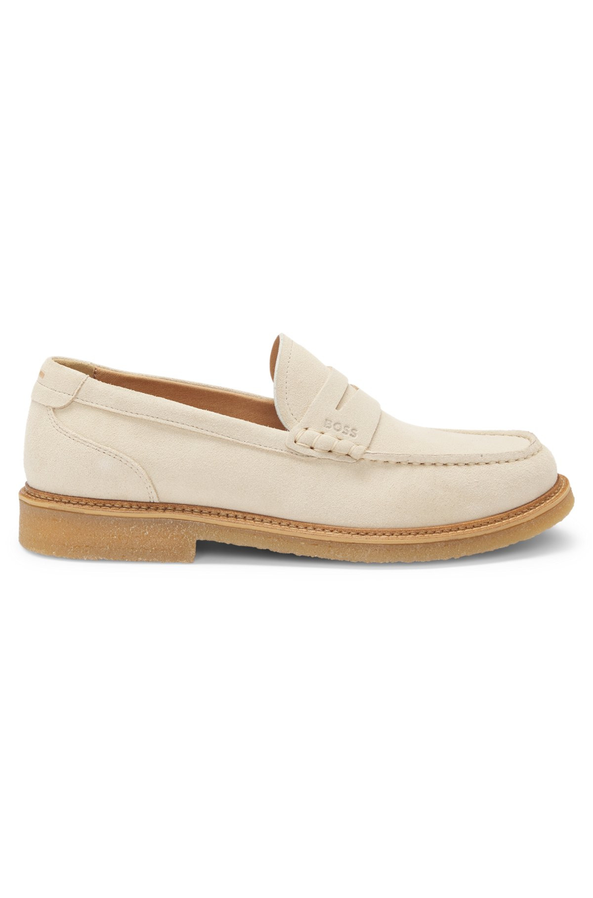 SUEDE MOCCASINS WITH CREPE OUTSOLE - 1