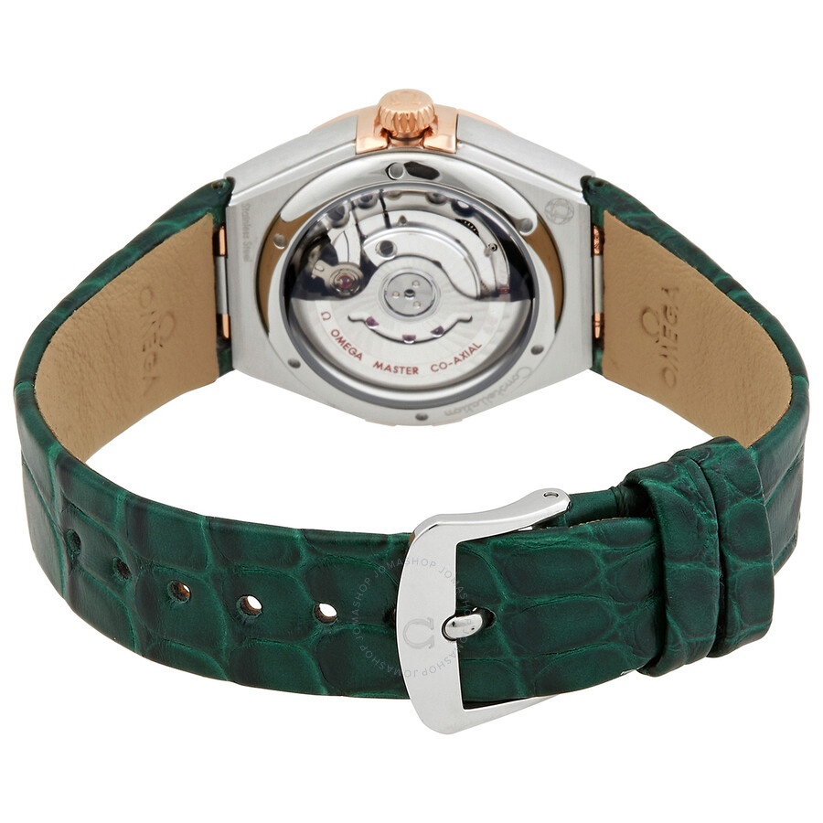 Omega Constellation Automatic Chronometer Diamond Green Dial Ladies Watch 131.28.29.20.99.001 - 3