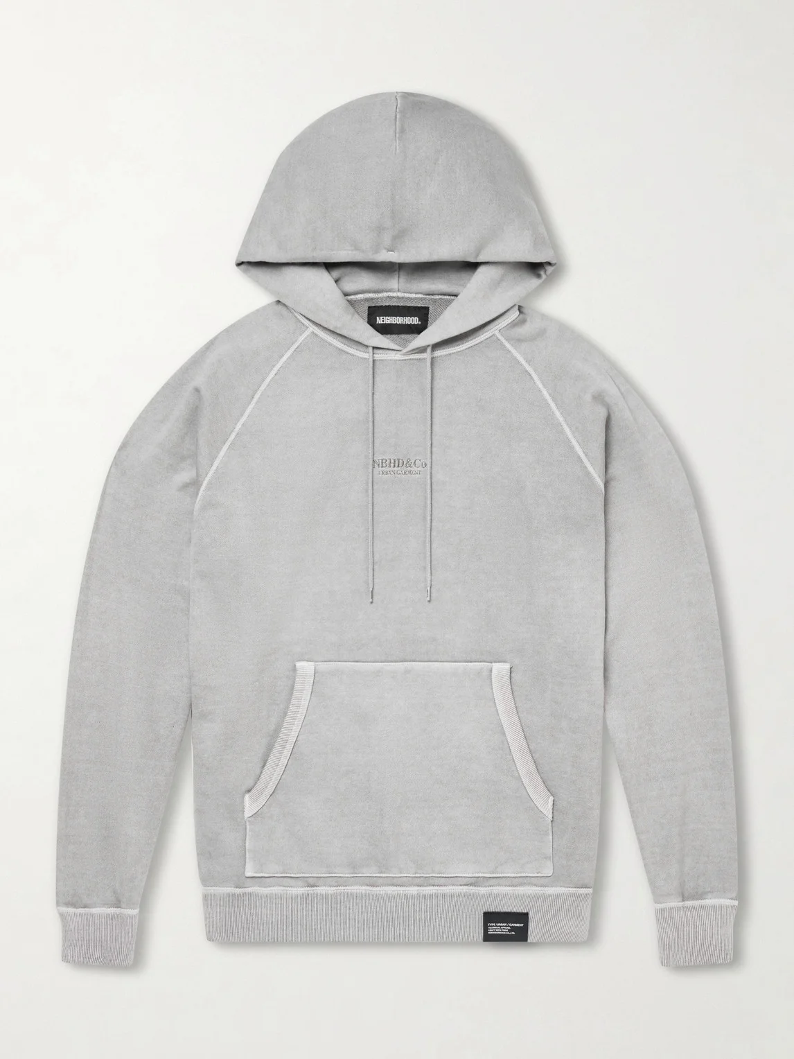 Logo-Embroidered Pigment-Dyed Cotton-Jersey Hoodie - 1