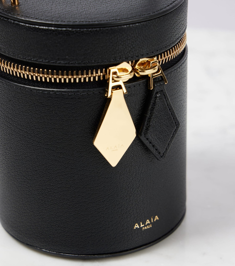 Alaïa Cube Mini leather vanity bag outlook