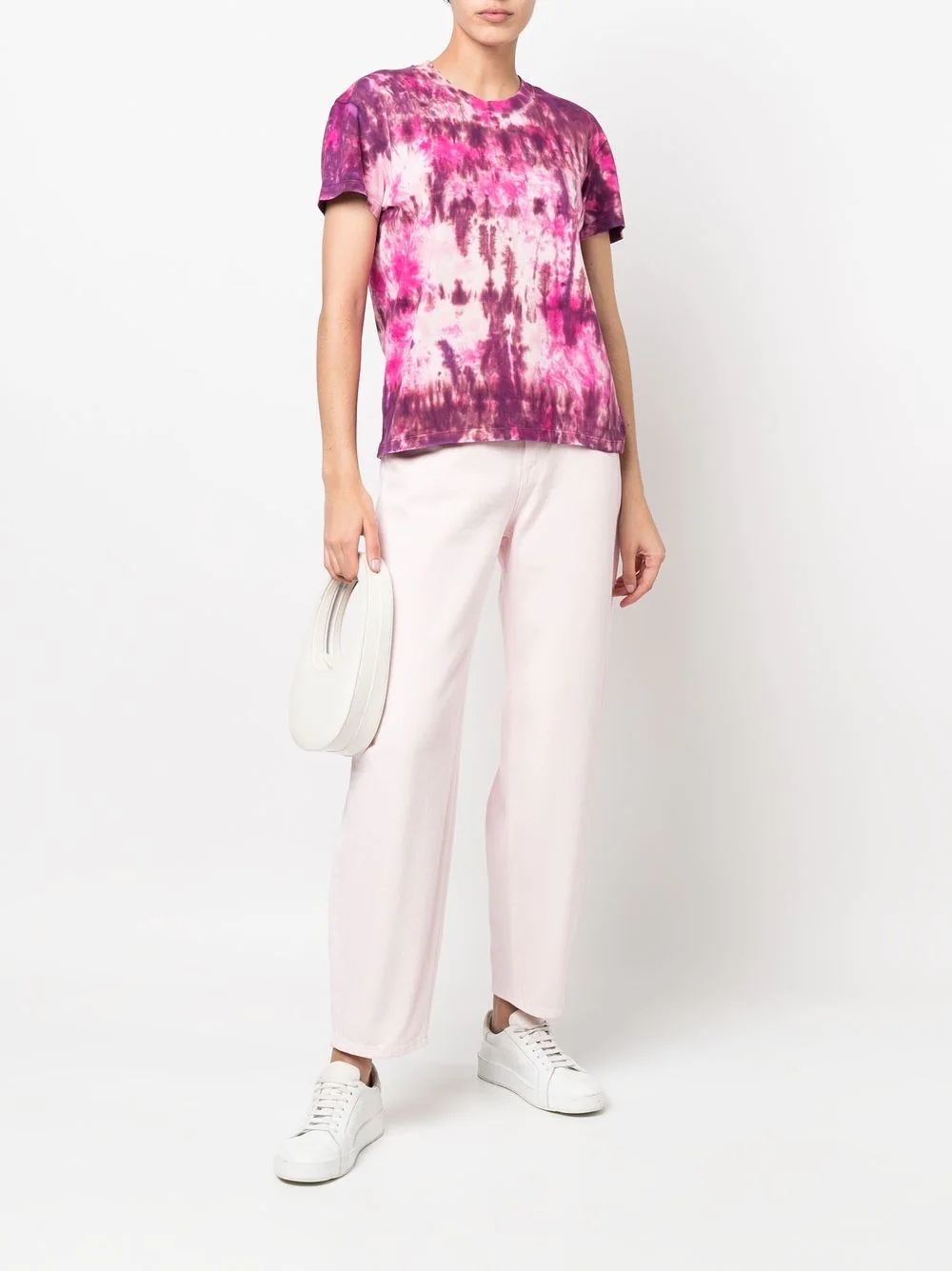 tie dye-print cotton T-shirt - 2