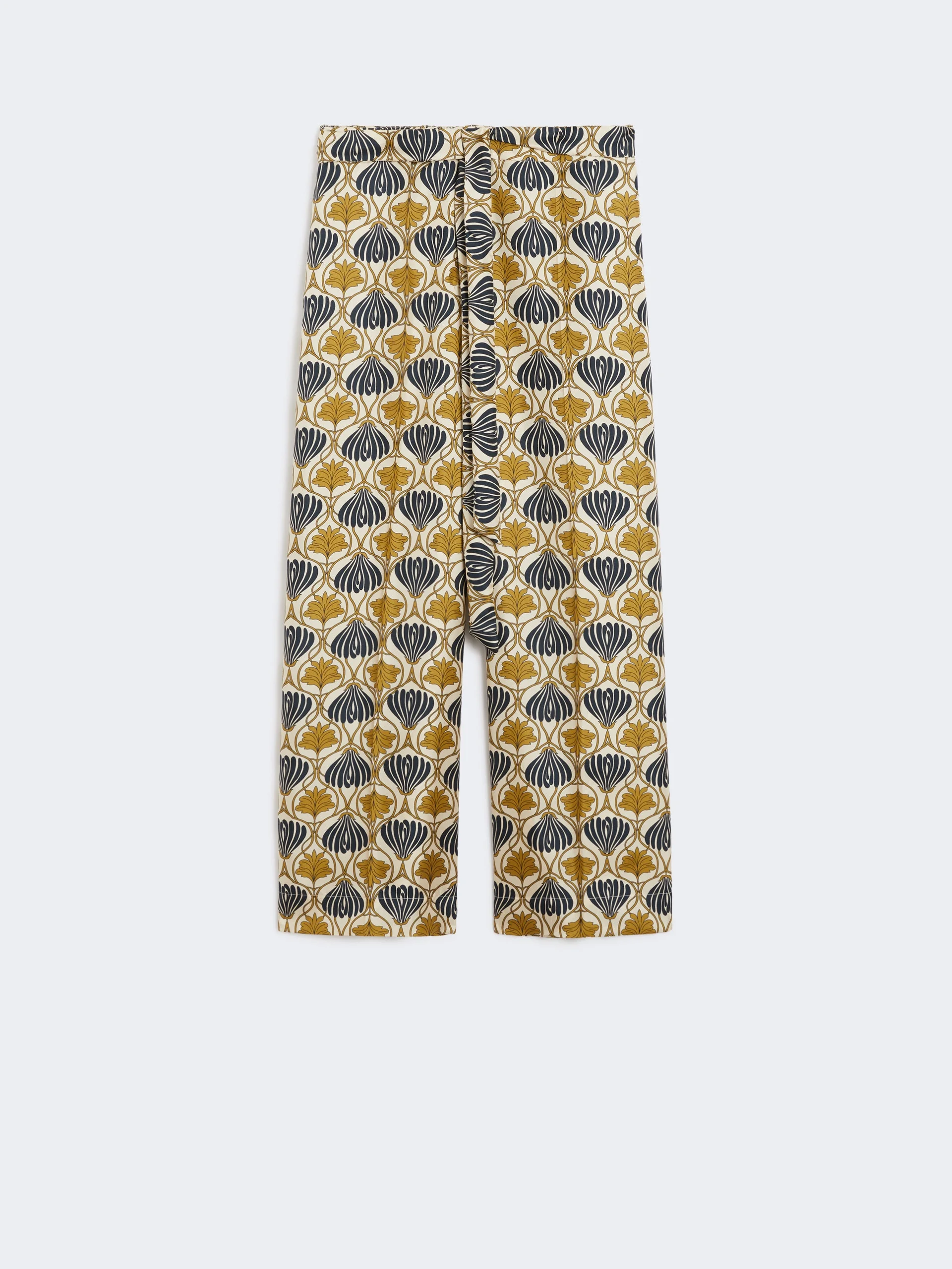 TIMEC Fluid printed silk trousers - 1