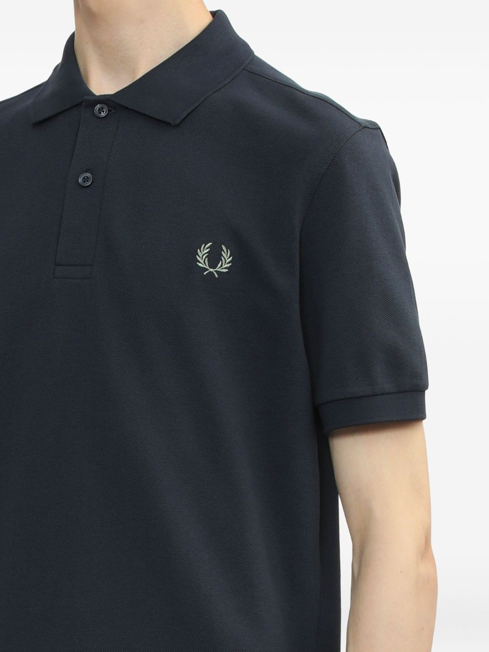 embroidered laurel-wreath polo shirt - 5