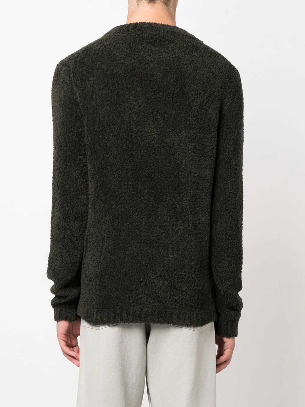 crew neck knitted sweater - 4