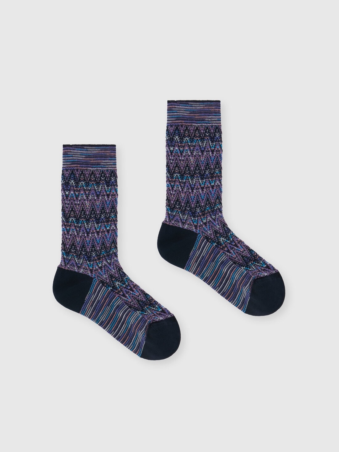 Chevron cotton socks - 1